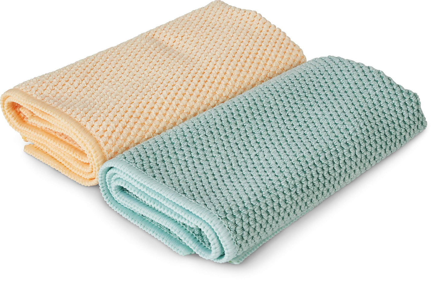 Spontex Microfibre riciclate, panni in microfibra con 55% fibre riciclate, alta assorbenza, multiuso, 30 x 30 cm, confezione da 2