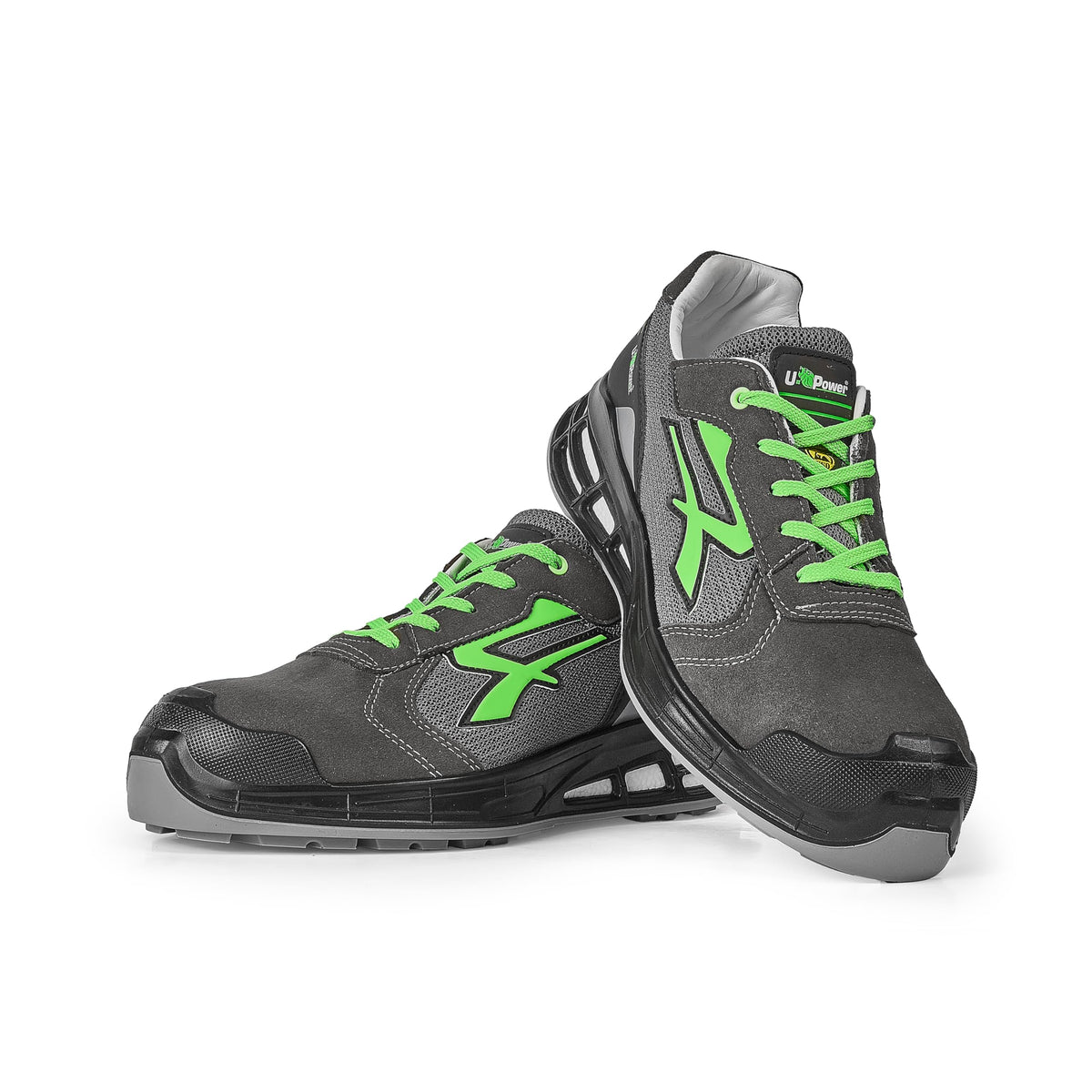 U-Power Red Premium Egon, Scarpe Antinfortunistiche Basse in Nylon Traspirante e Microfibra, Puntale in Alluminio, Suola Infinergy, Antiperforazione