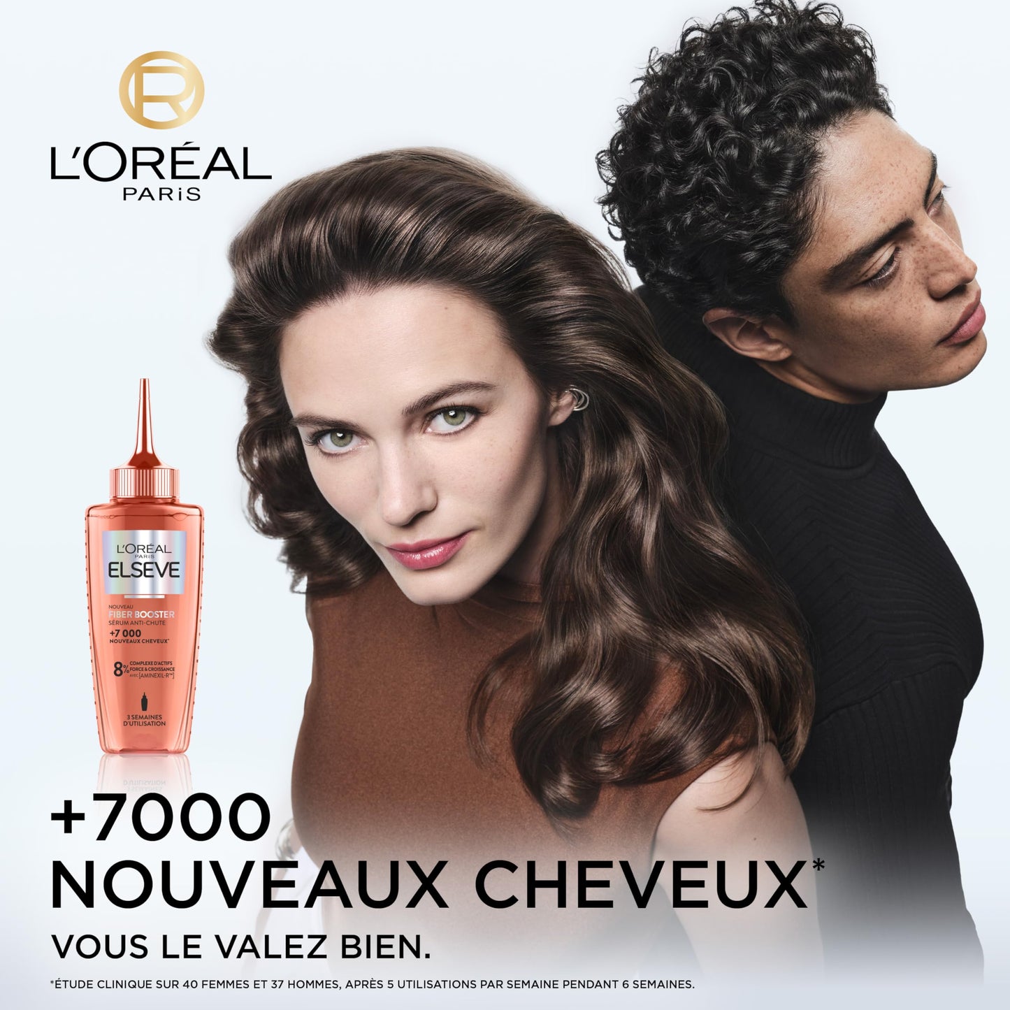 L'Oréal Paris – Fiber Booster – Siero Anti-Caduta – Per Capelli Chiari in Mancanza di Crescita – Stimola la Crescita – Aumenta la Densità Capillare – Uomini e Donne - Arricchito con Aminexil-R