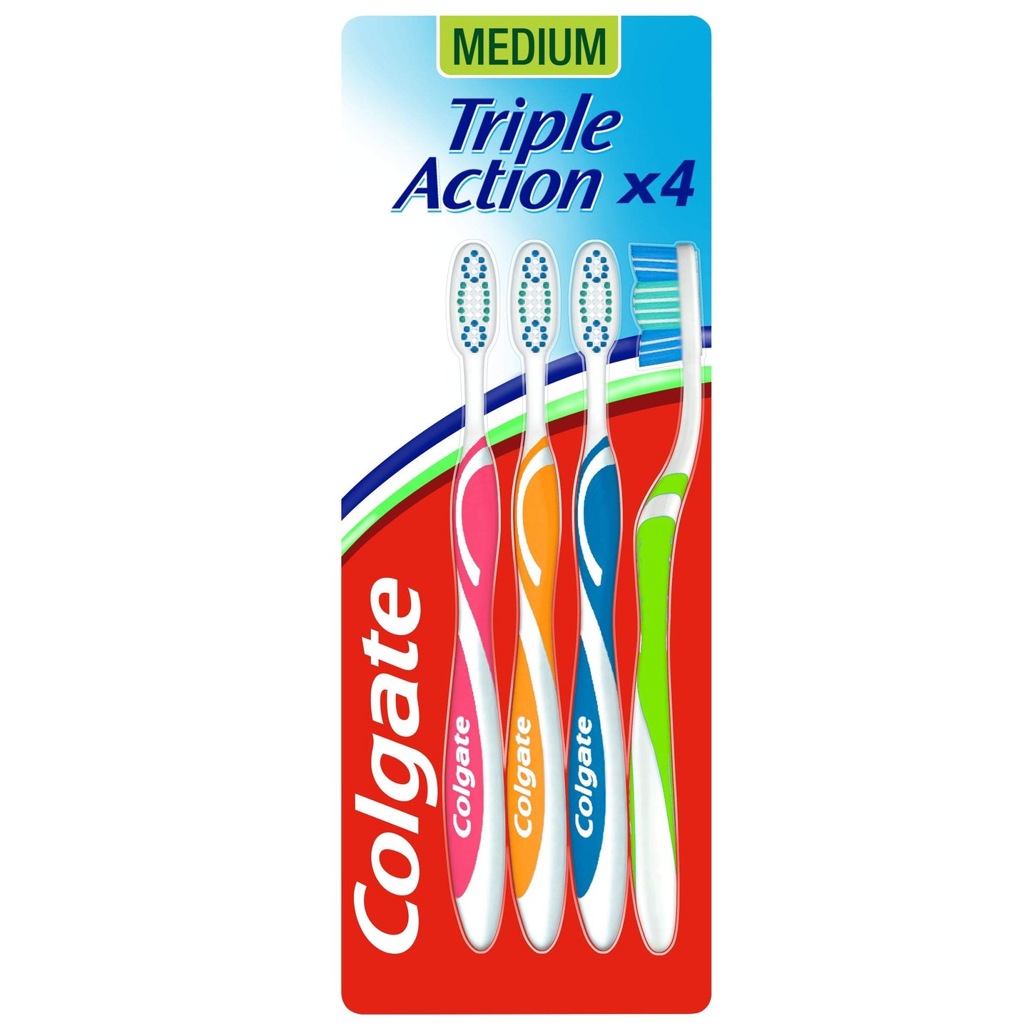 Colgate - Spazzolino, Medio - 4 pezzi