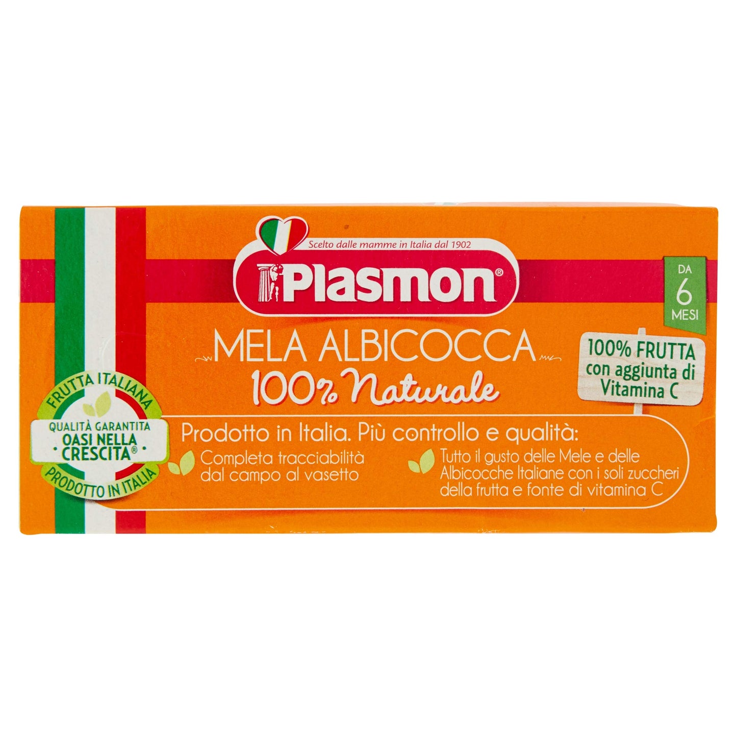 Plasmon Omogeneizzato Mela e Albicocca 2x104g