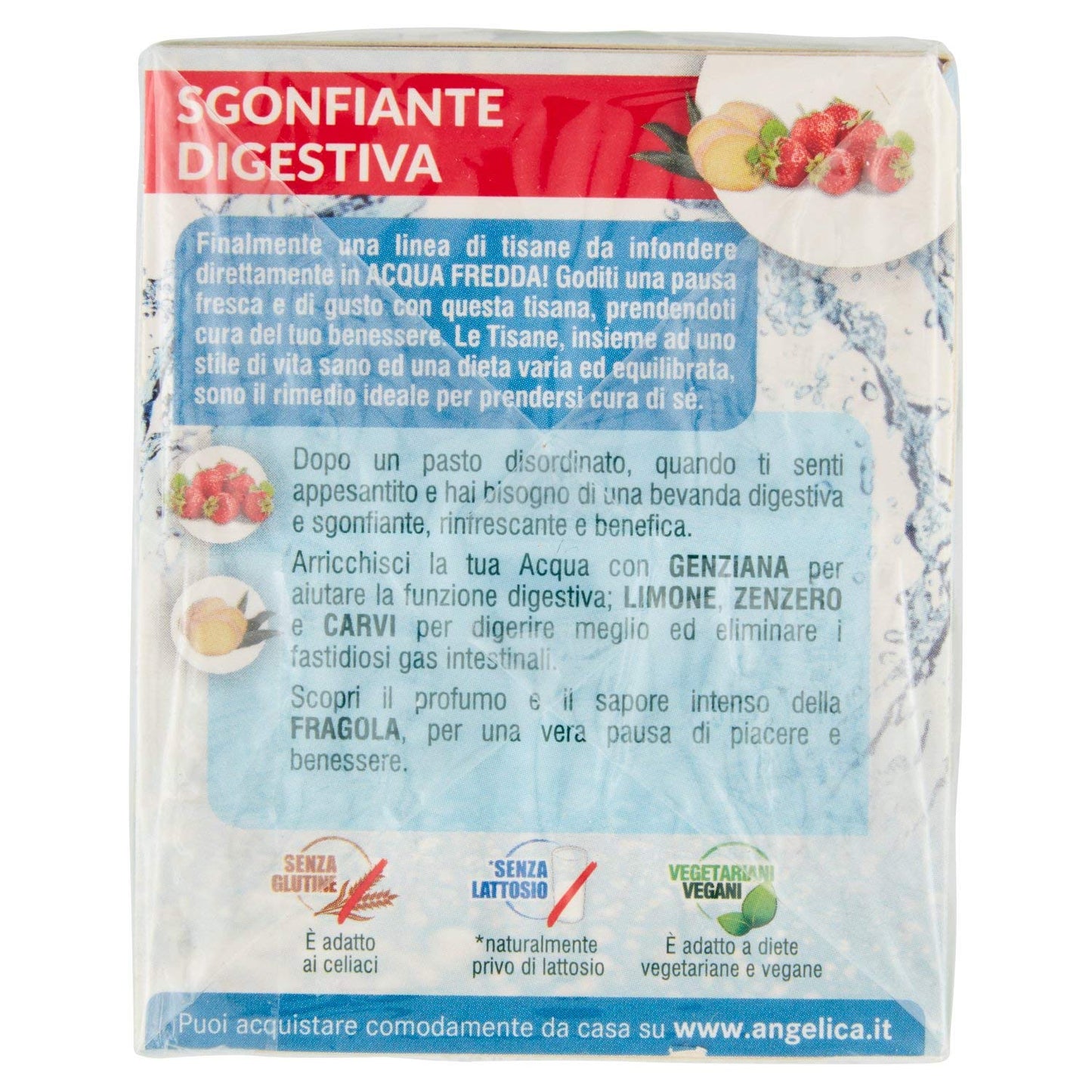 L'Angelica Tisana a Freddo Drenante Anticellulite, 18 Filtri