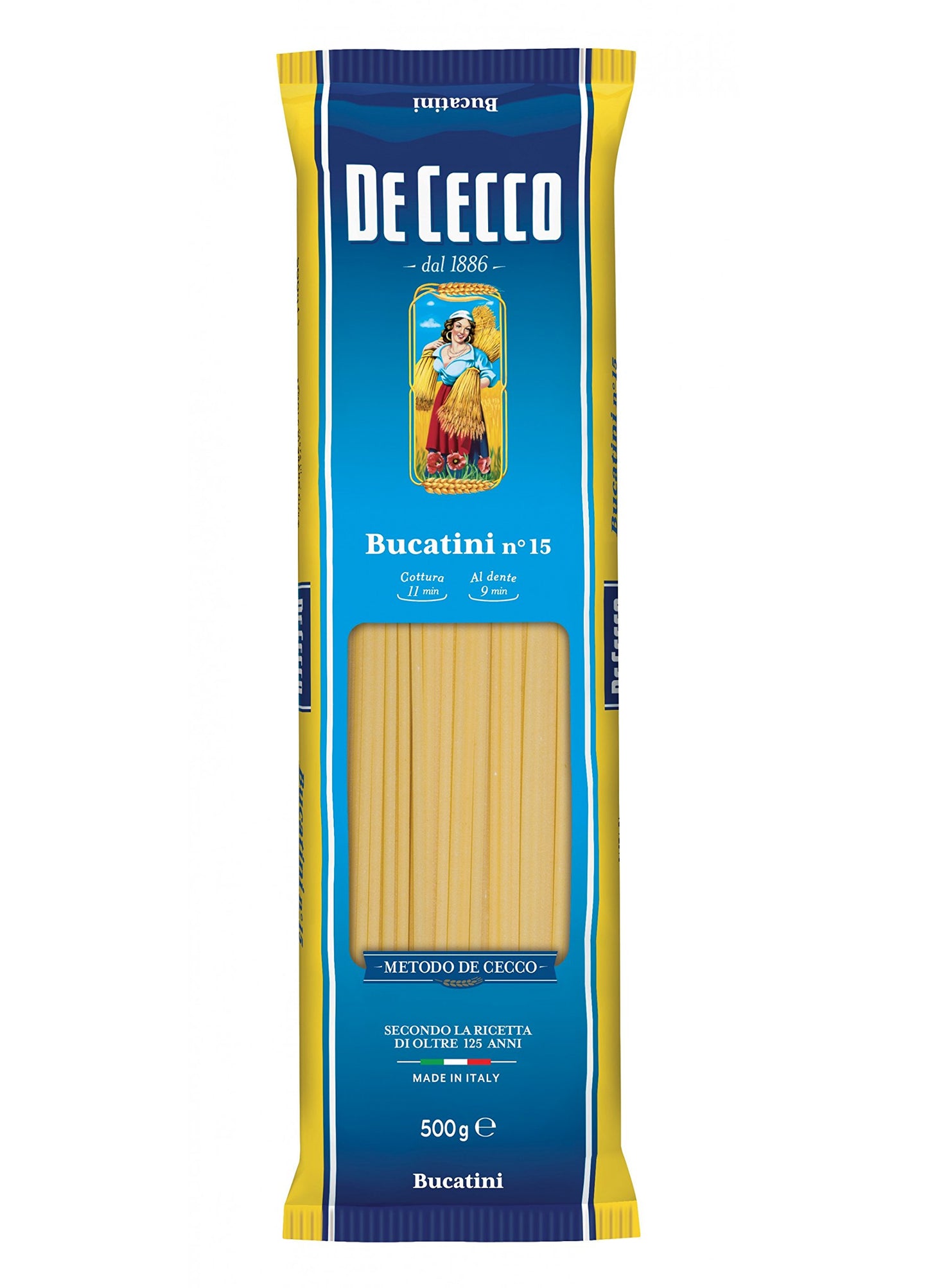 De Cecco 5X Bucatini No.15 Italian Pasta 500g