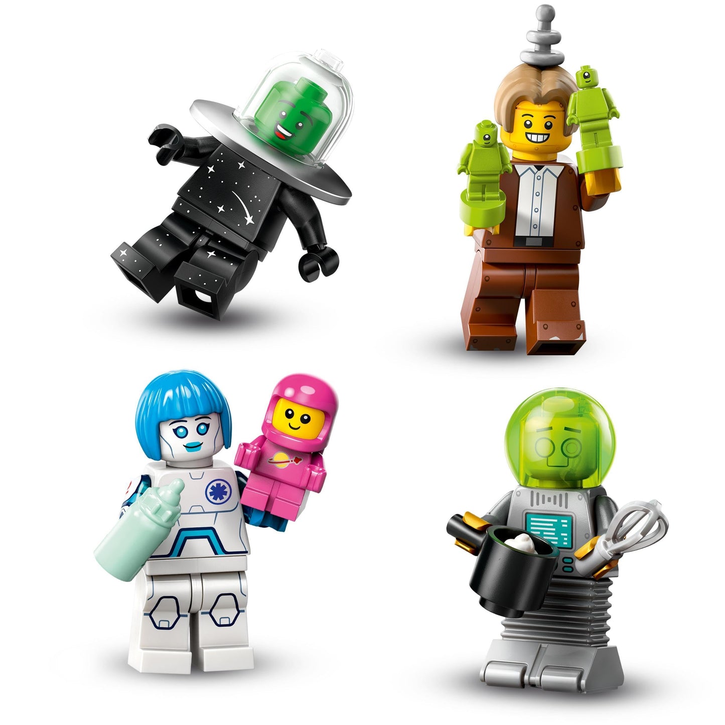 LEGO Minifigures Serie 26 Spazio, Scatola con 1 di 12 Personaggi Giocattolo a Caso da Collezione, Inclusi un Astronauta e un Robot Maggiordomo, Set di Giochi per Bambini e Bambine da 5 Anni 71046