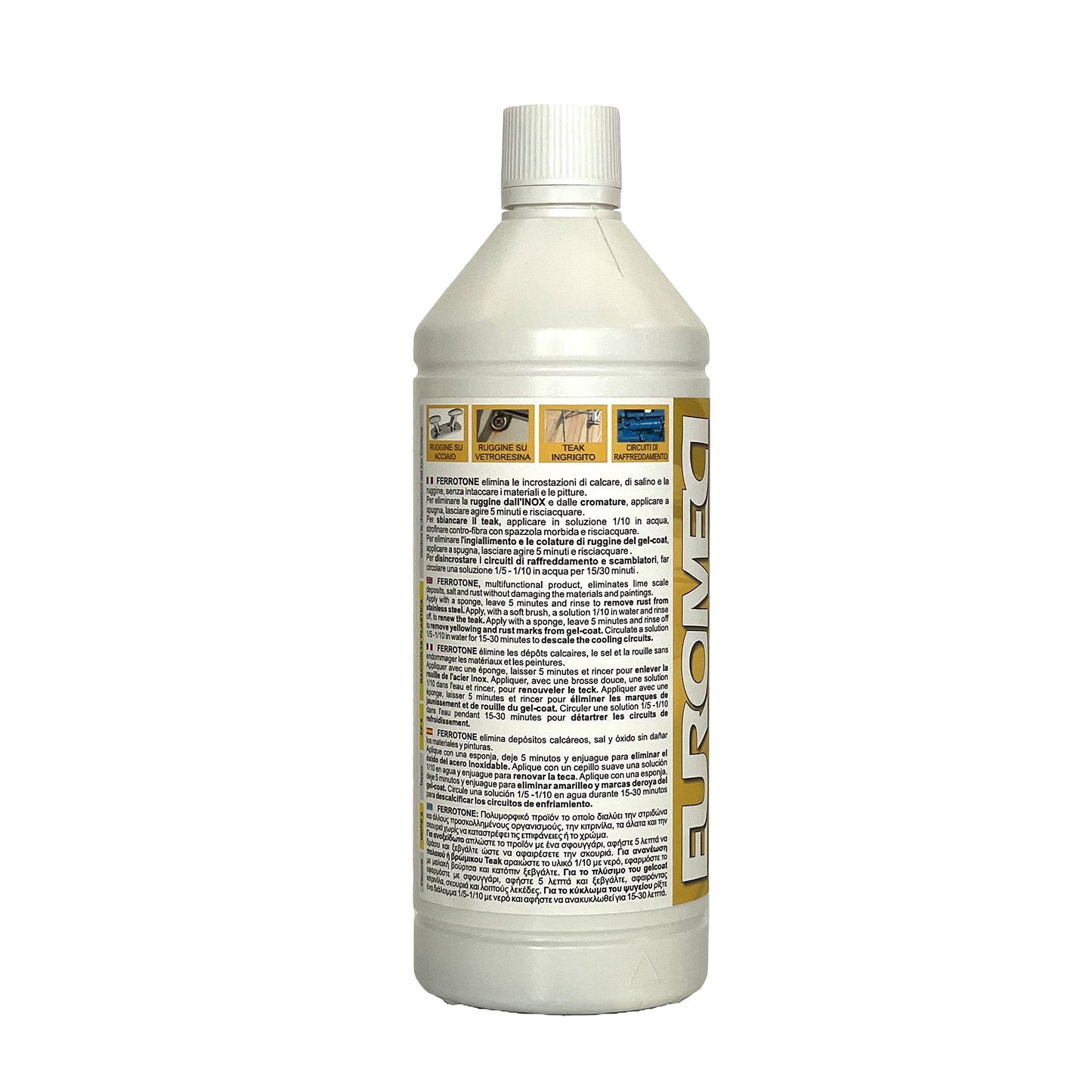 Euromeci Ferrotone, Disincrostante disossidante per imbarcazioni, 1.000 ml