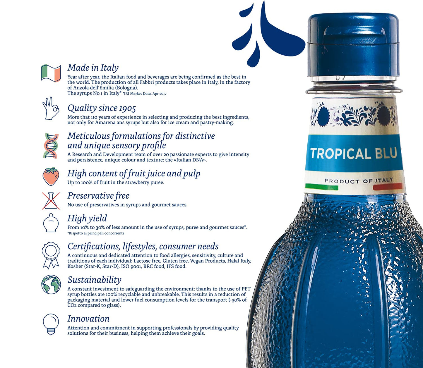 Sciroppo "Mixybar" Tropical Blu lt.1