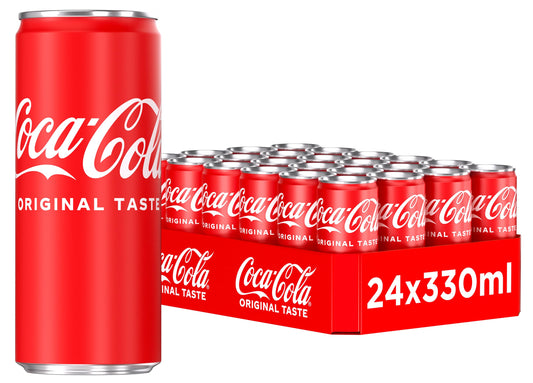 330 ml di Coca-Cola (Pack di 24 x 330 ml)