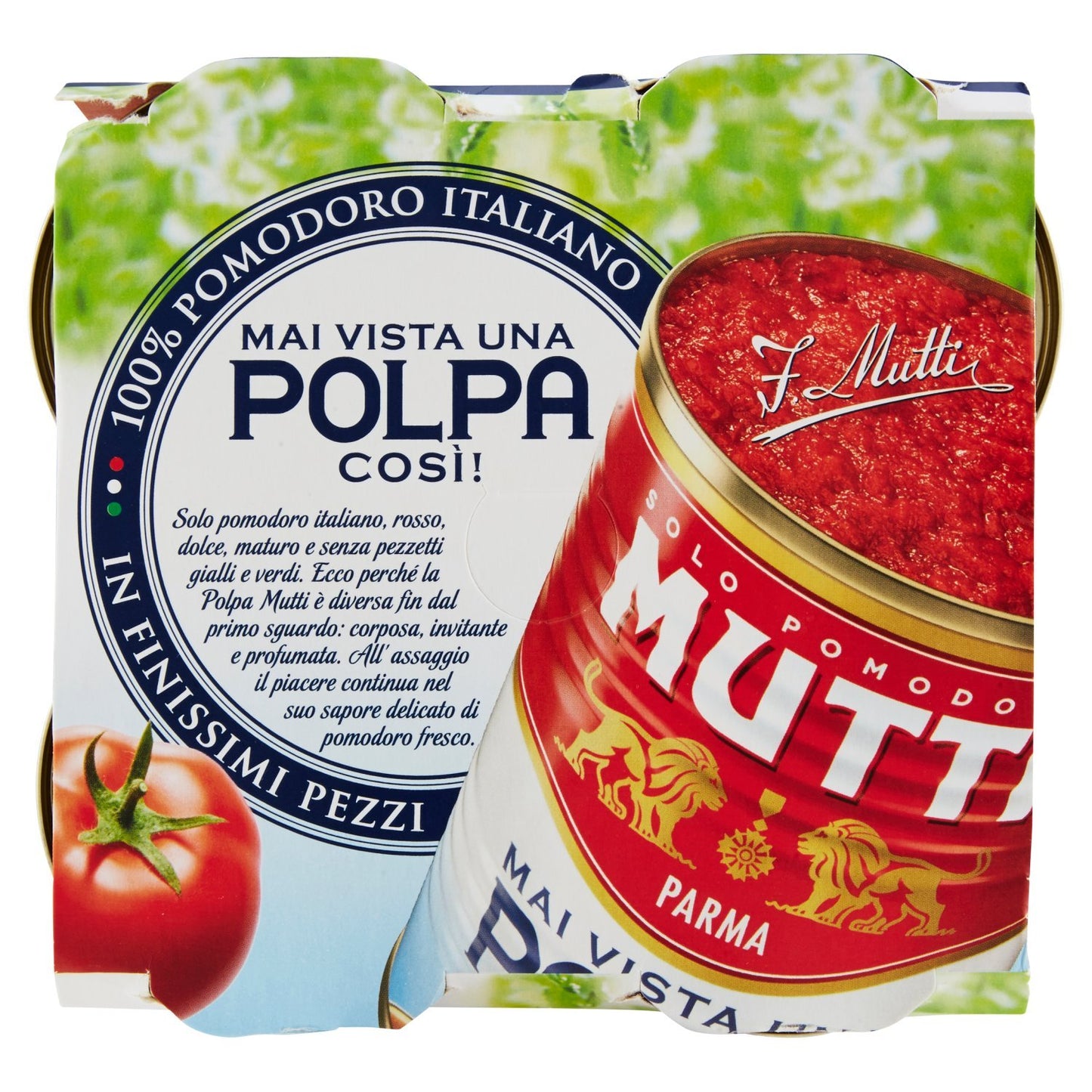 Mutti Polpa di Pomodoro in Finissimi Pezzi - 6 Confezioni da 4x400g