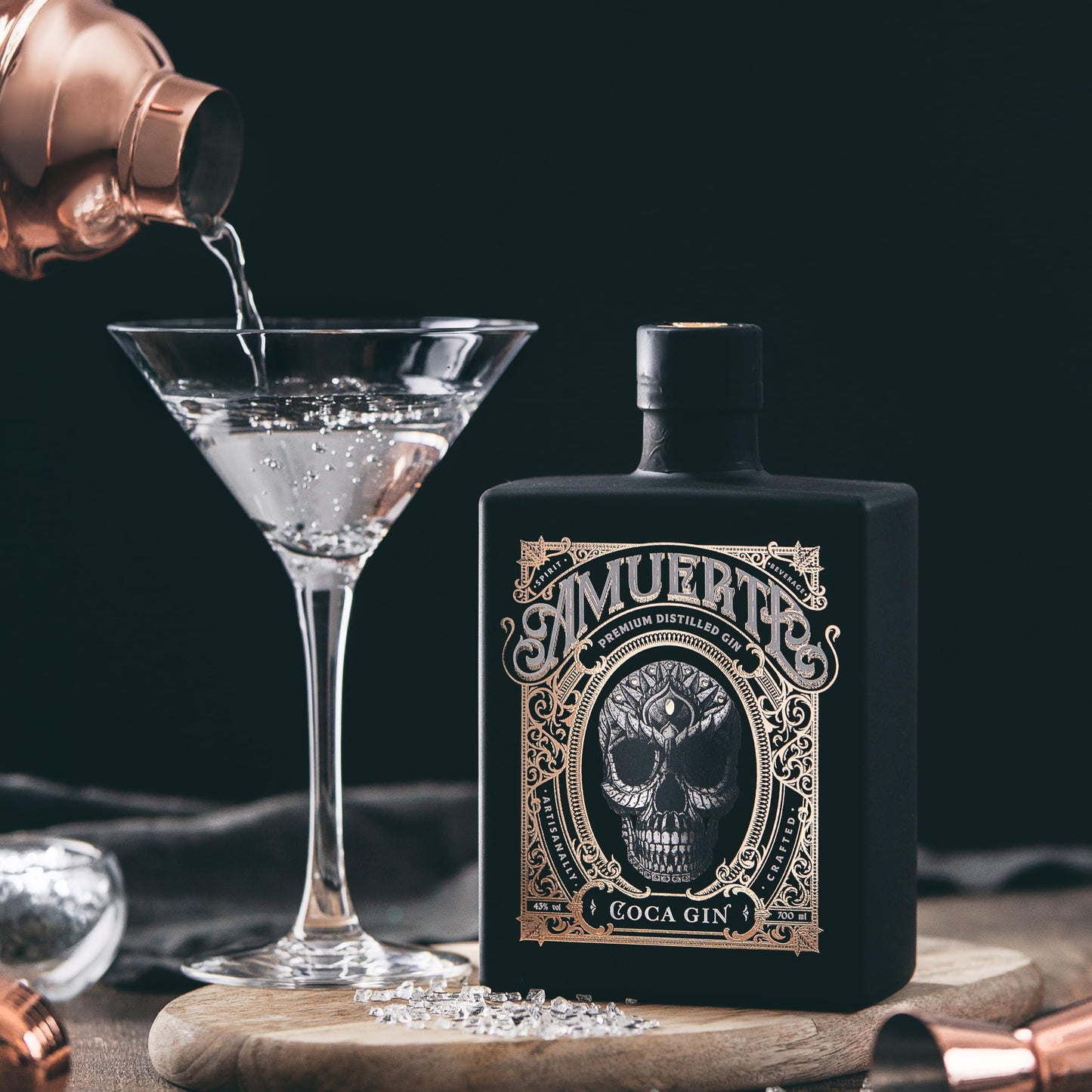 AMUERTE BLACK - 0,7l - 43% vol. - Distilled gin