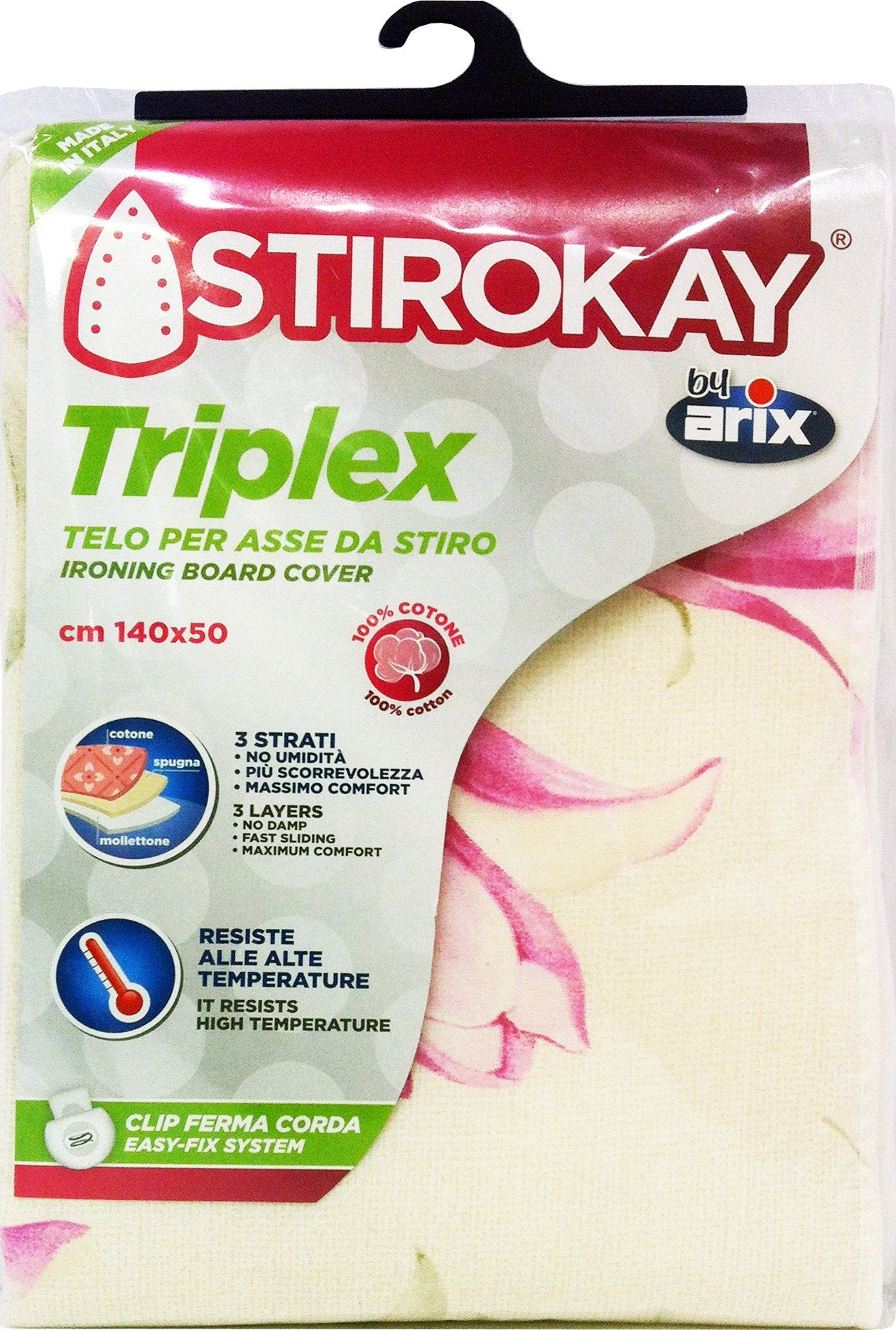 10 x ARIX Tovaglia Da Stiro Triplex 140 X 50 Cm.