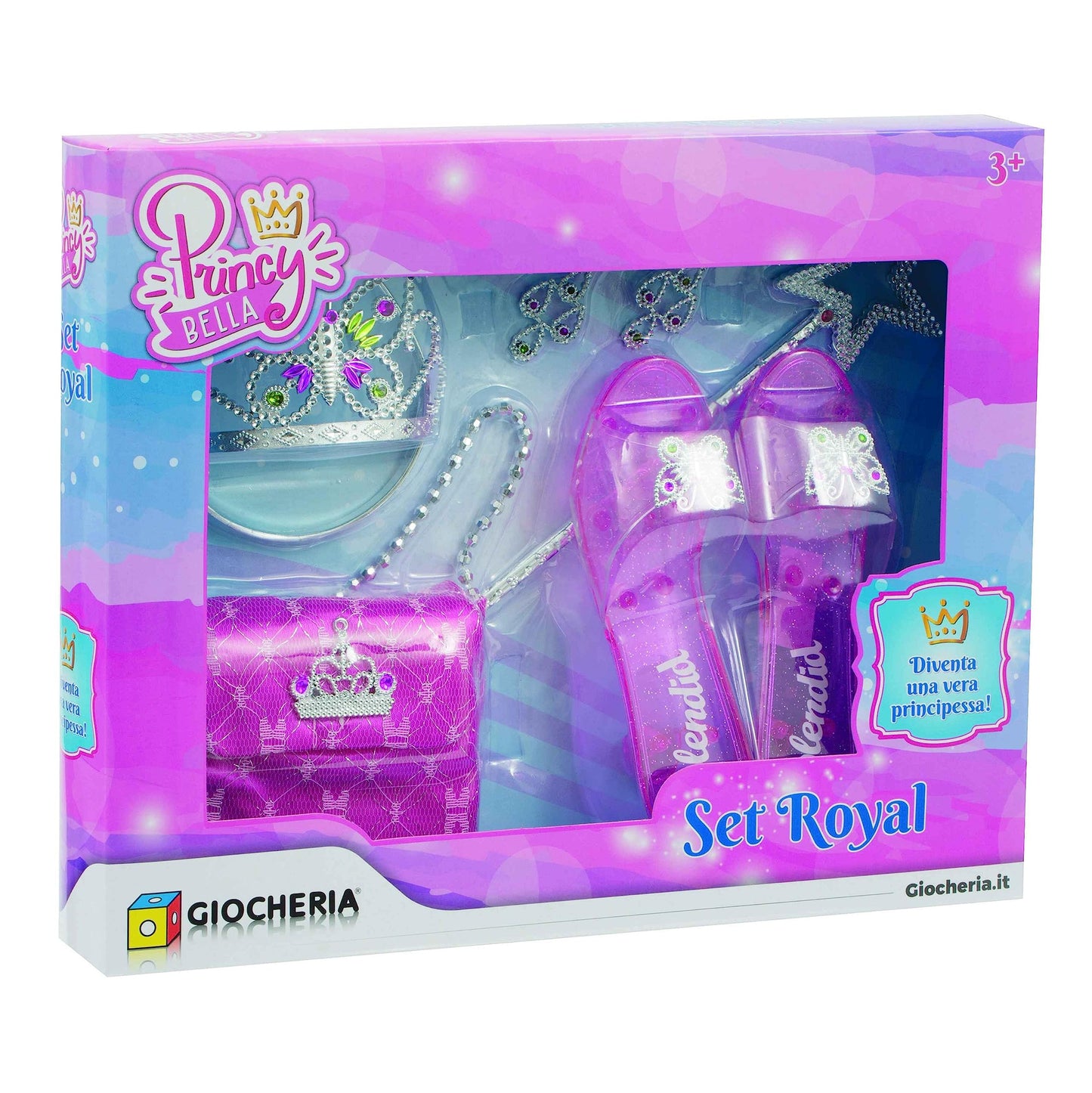 LIBROLANDIA Giocheria GGI190208 PRINCY Bella - Set Principessa Completo di Tanti Accessori