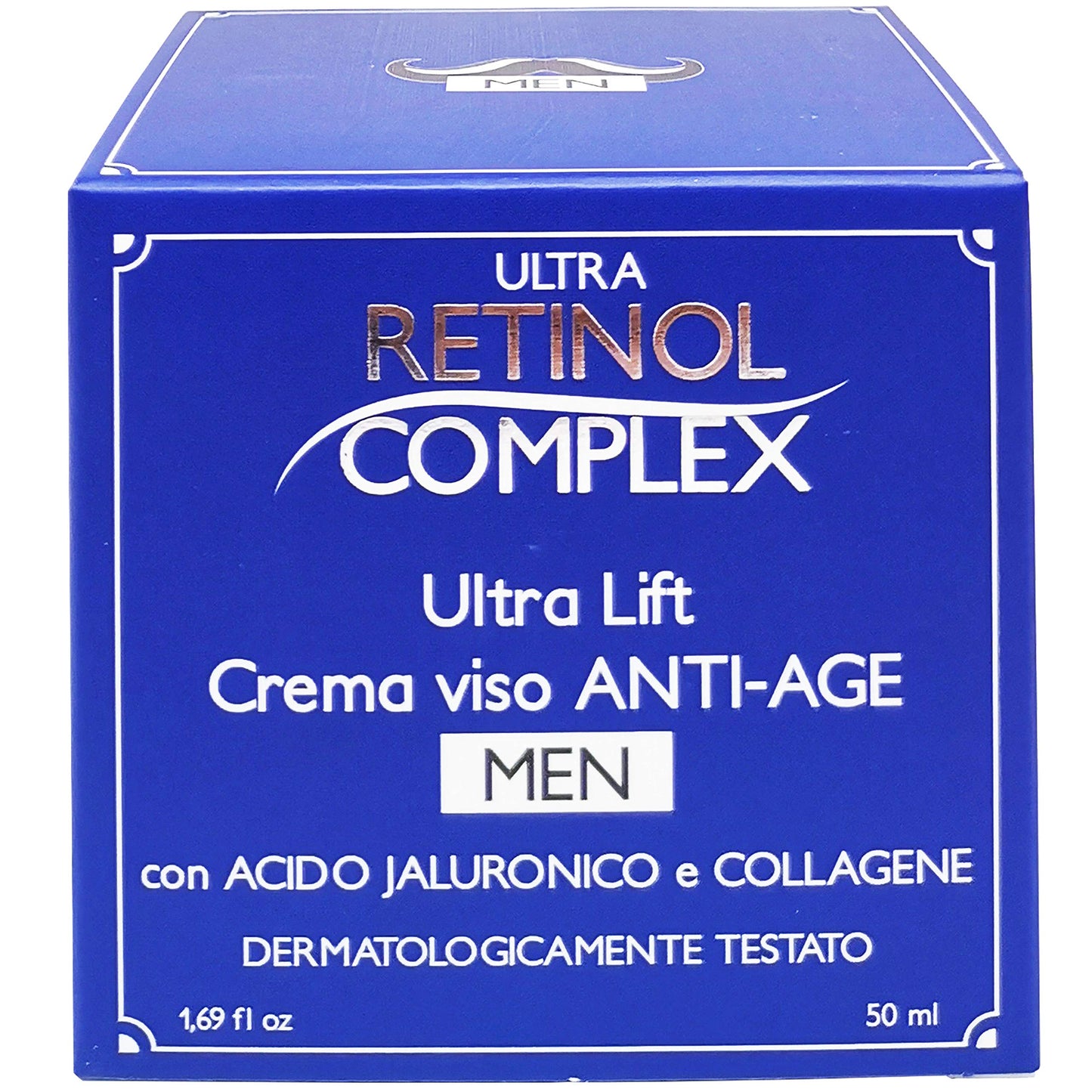 RETINOL COMPLEX CREMA VISO ANTI-AGE ANTIETA' UOMO MEN ACIDO JALURONICO E COLLAGENE 50ML