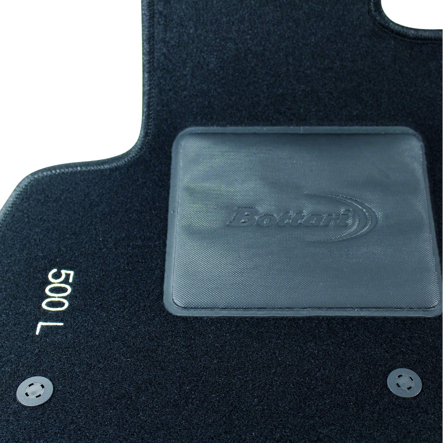 Bottari 39042 Set Tappeti Auto Su Misura In Moquette, Nero, 4 Pezzi