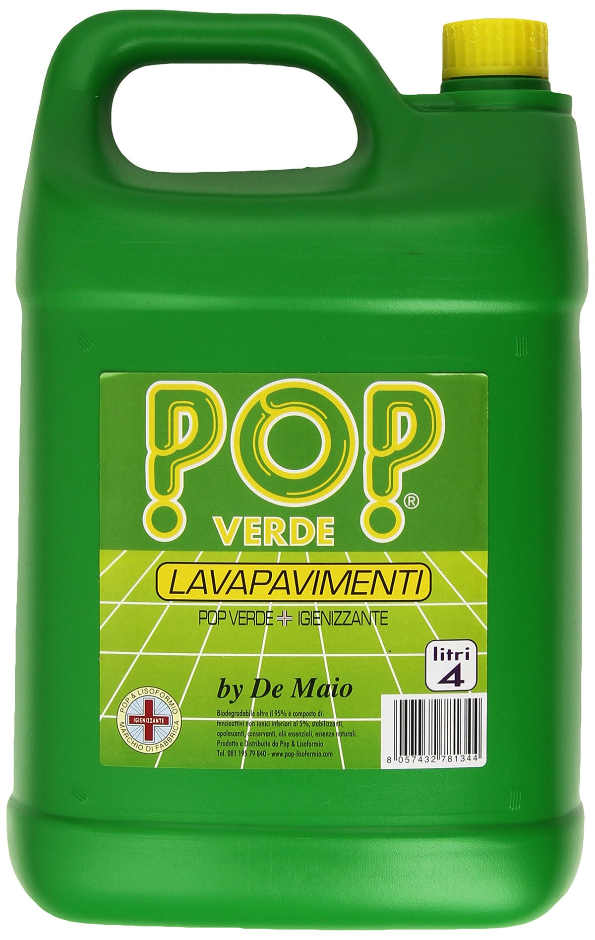 Pop - Lavapavimenti, Igienizzante - 4000 ml