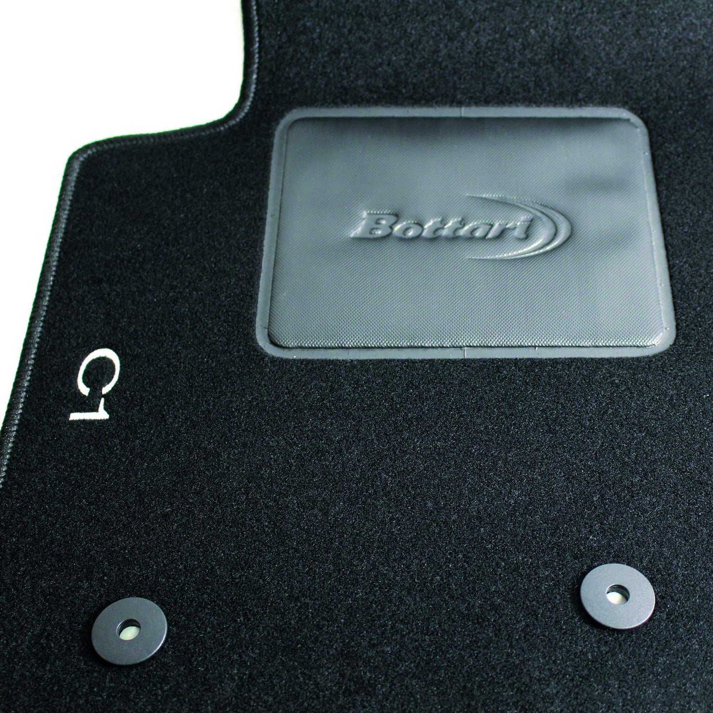 Bottari 39035 Set Tappeti Auto su Misura in Moquette per Citroen Modello C1 produzione dal 2004 al 2011 , Nero, 4 Pezzi