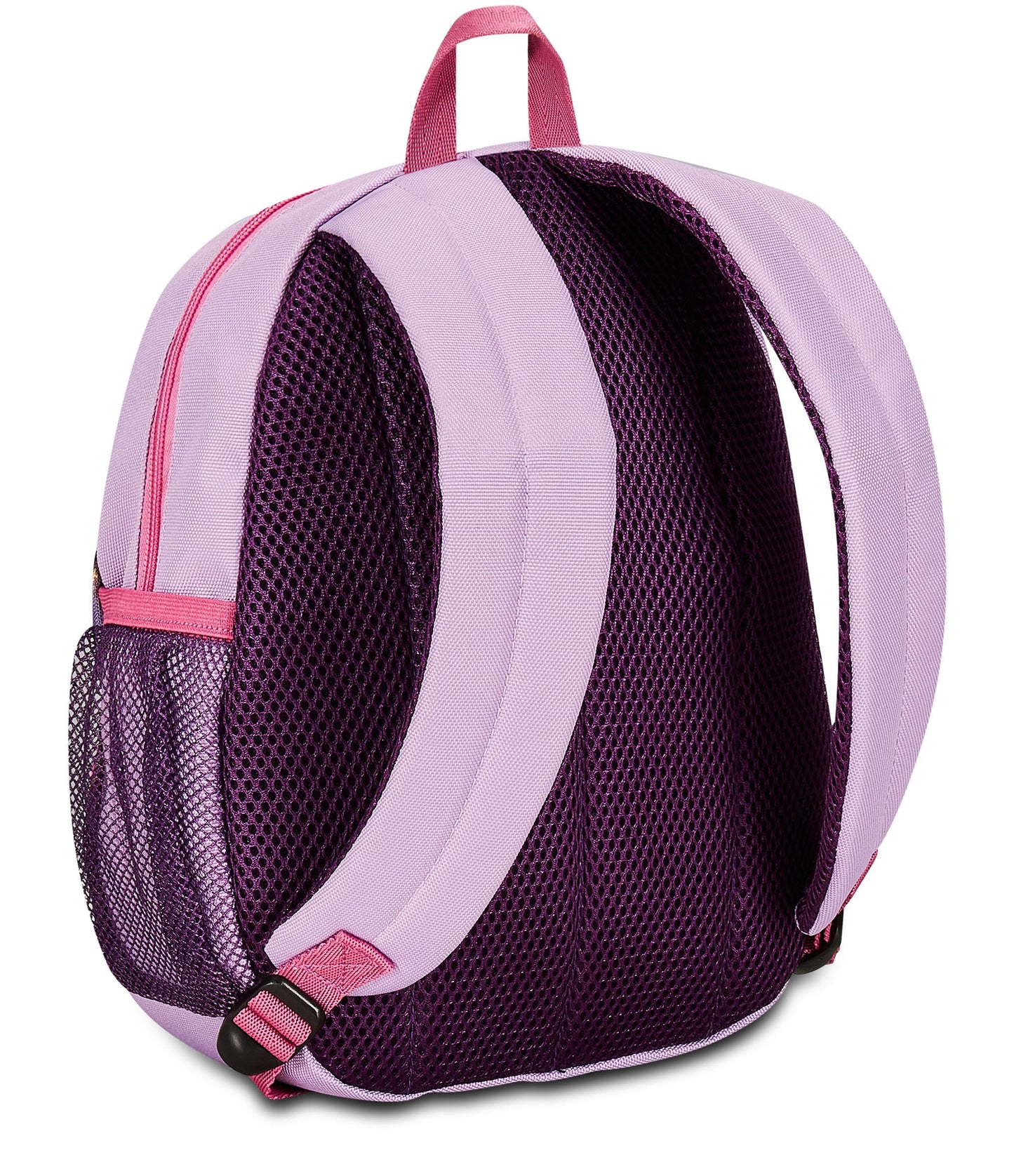 Disney Zaino Asilo Small, WISH, Lilla - Tasche Laterali Porta Borraccia, Tasca Frontale, Zainetto Asilo Bambina - Zaino Scuola Kid - Principesse Disney