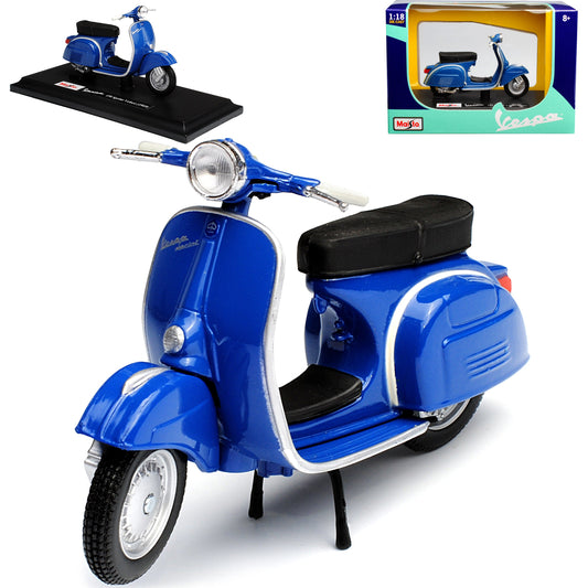 Maisto Vespa 150 Sprint Veloce Blu 1969 con Base 1/18 Modello Moto