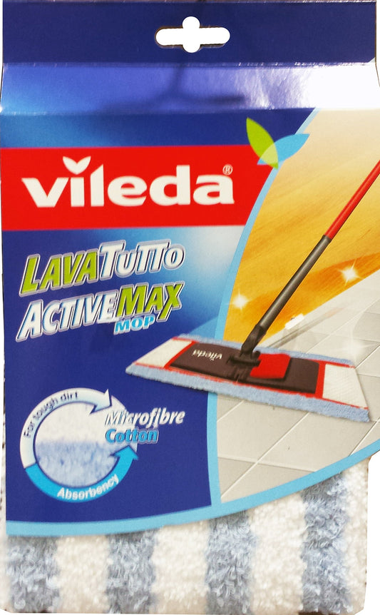 8 x VILEDA Lavatutto Panno Per Pavimenti Ricarica Microfibre C.