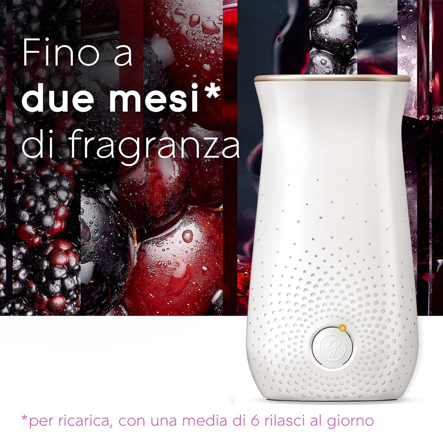 Glade Sense & Spray Profumatore per Ambienti con sensore di movimento, Limited Edition, fragranza Merry Bery & Wine