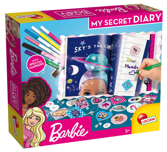 Lisciani Giochi- Barbie My Secret Diary Gioco Creativo, Multicolore, 86030