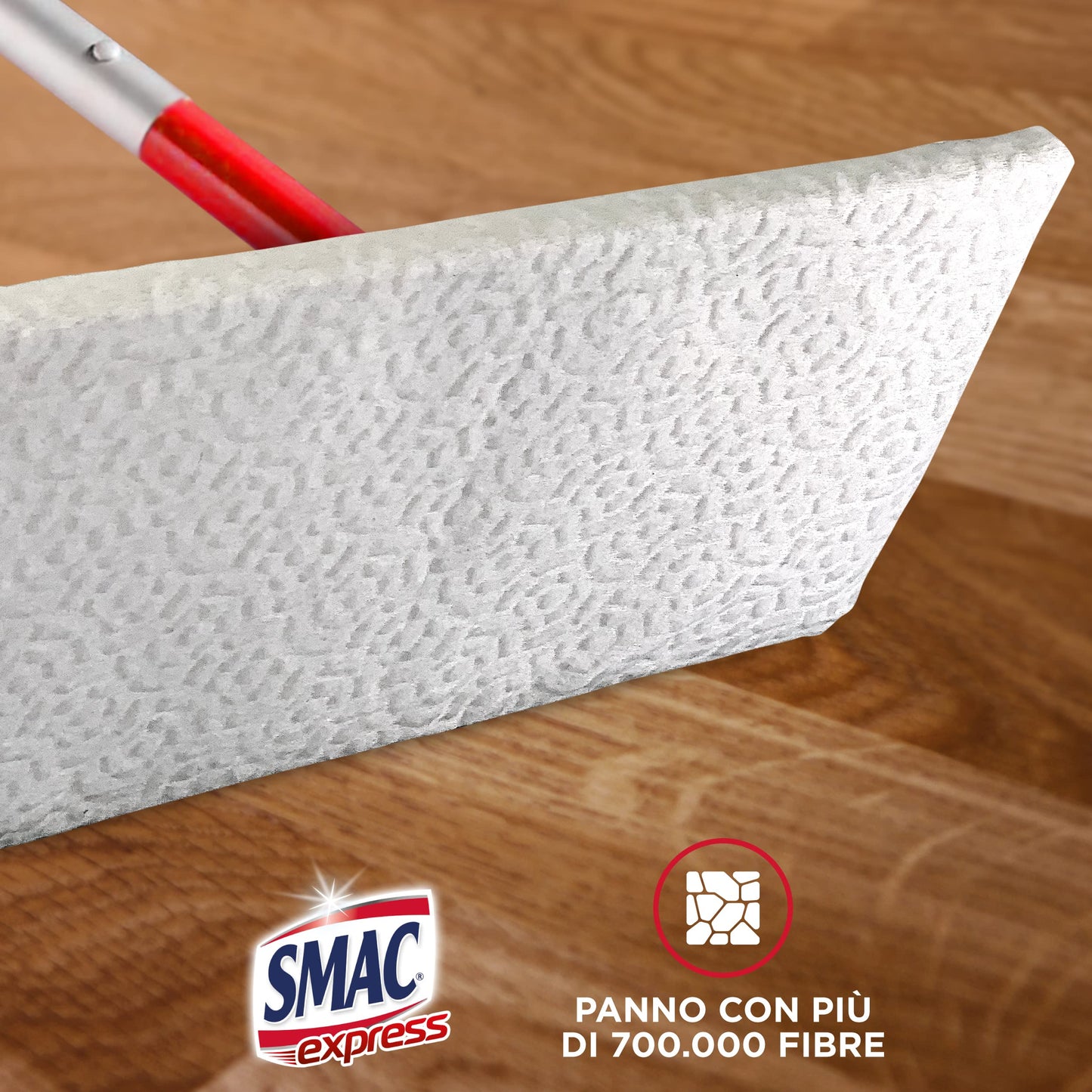 Smac Express - Panni Cattura Polvere 10+, Compatibili con Ogni Scopa, 120 Panni, Cattura Polvere, Sporco e Batteri, Adatti a Tutti i Pavimenti e Superfici, 40 Panni x 3 Confezioni