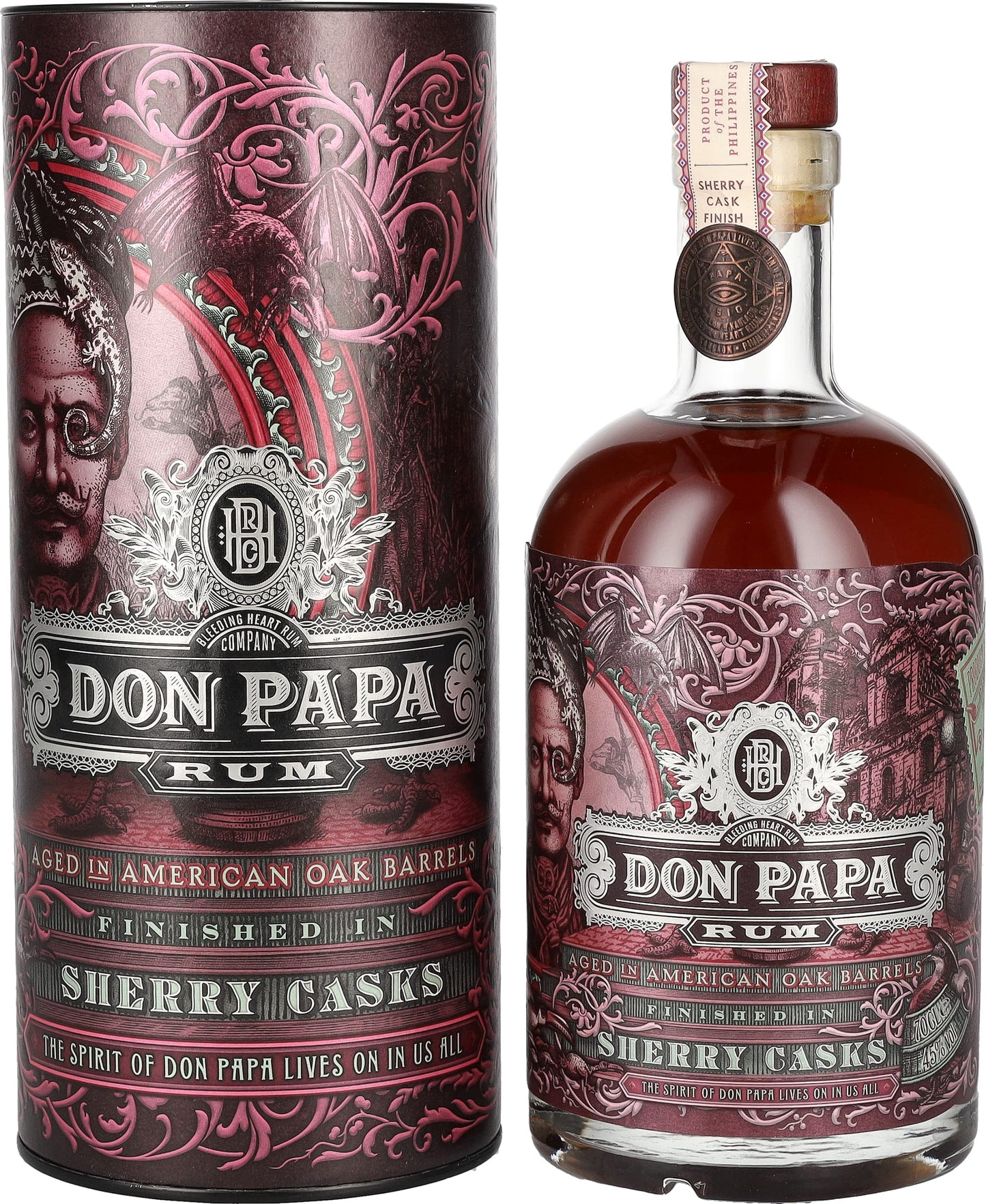 Don Papa Rum Sherry Casks 45% Vol. 0,7l in Giftbox