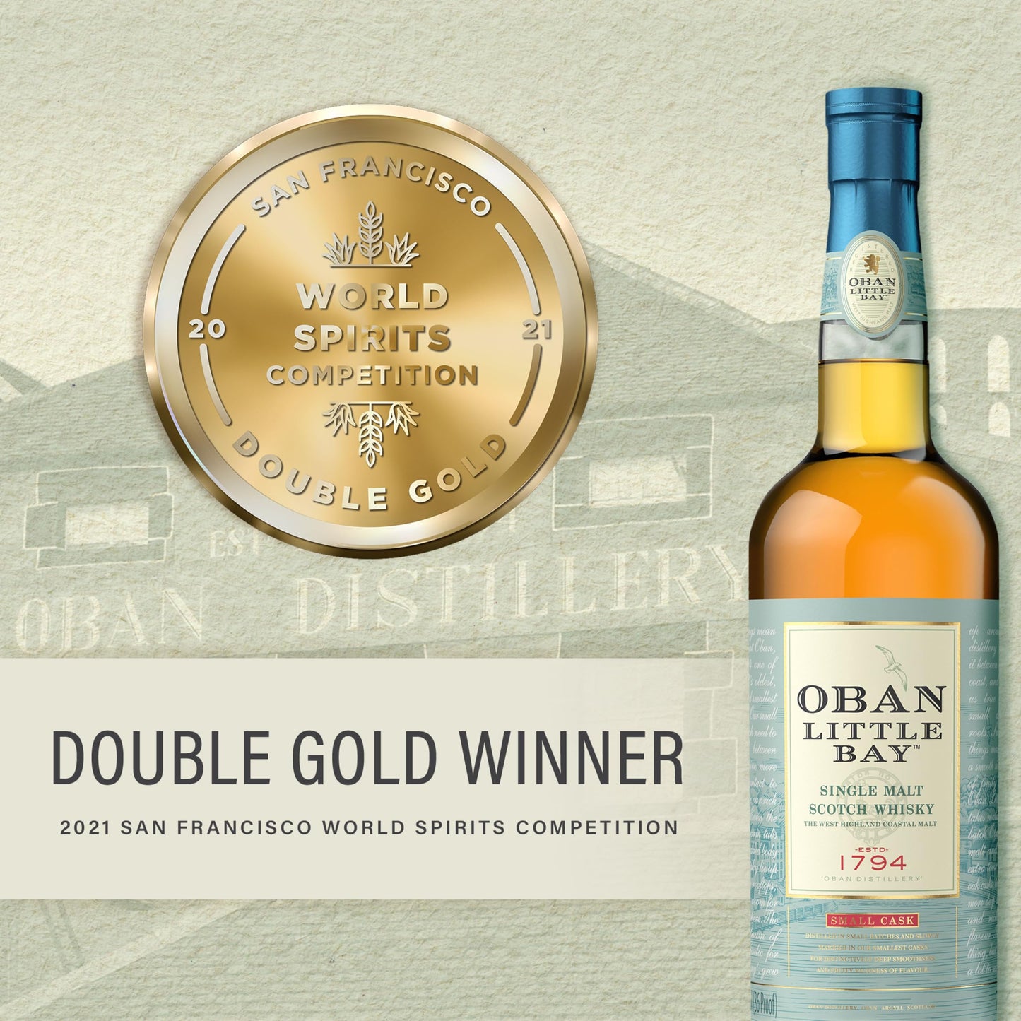 Oban Little Bay Single Malt Scotch Whisky - 700 ml