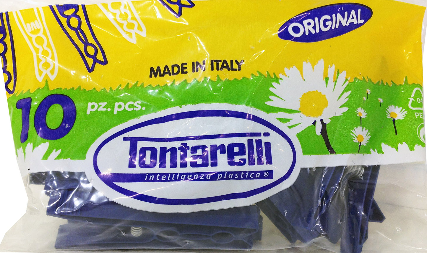 100 x TONTARELLI Pinze Stendipanni 10 Pezzi