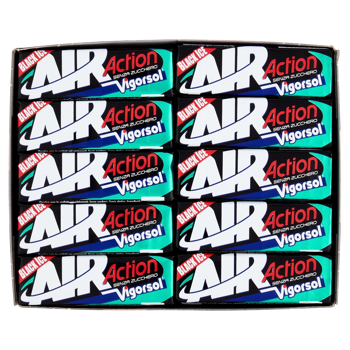 Stick - Vigorsol Air Action Nere Chewingum 40 Confezioni