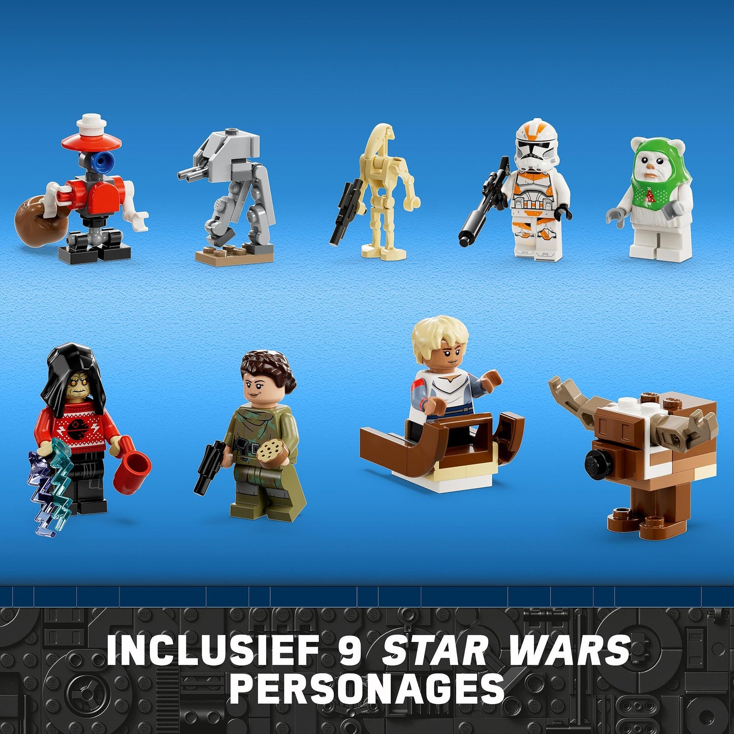LEGO Star Wars Calendario dell'Avvento 2023 con 24 Regali tra cui 9 Personaggi, 10 Veicoli Giocattolo e 5 Iconici Mini-Modelli, Regalo per il Countdown di Natale per Bambini e Fan 75366