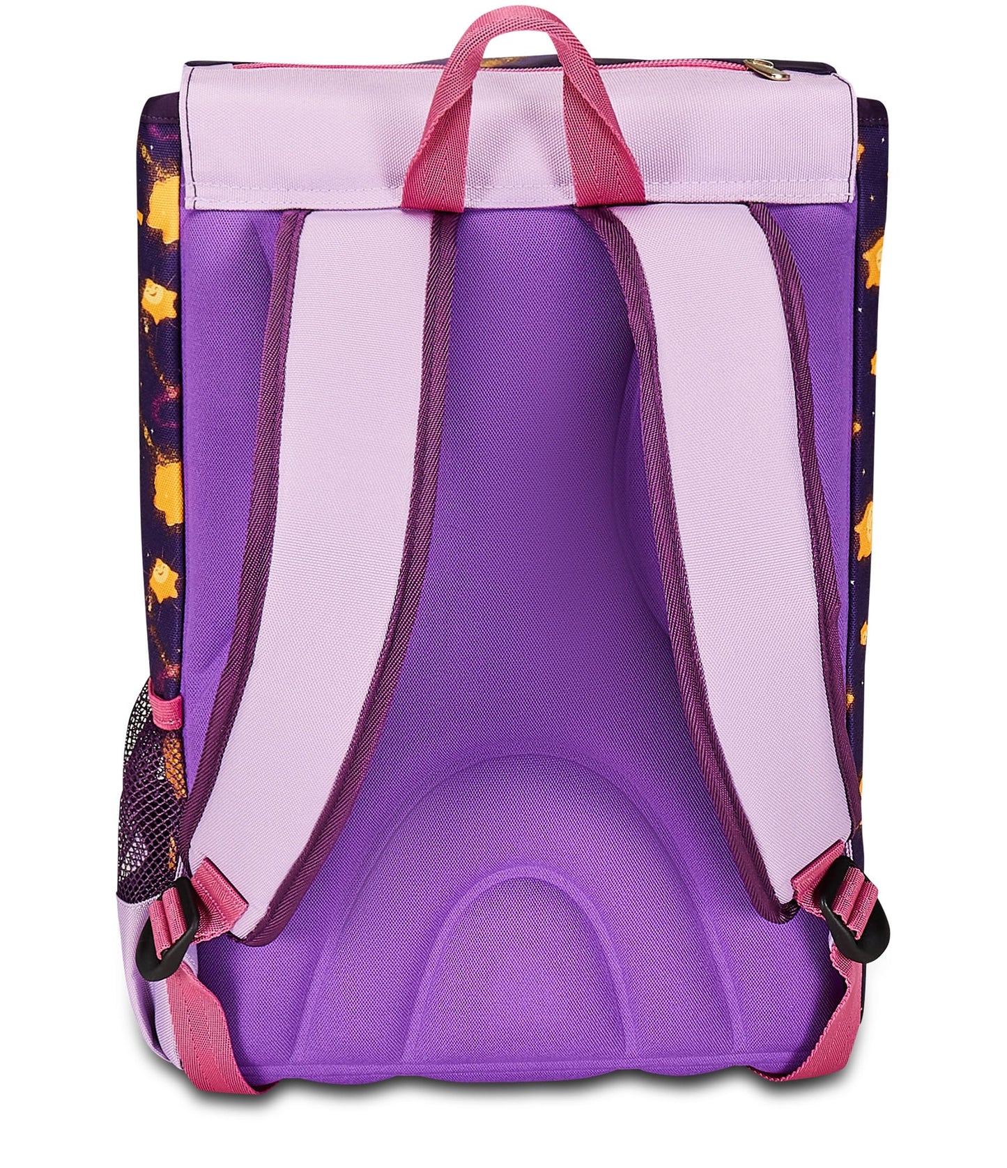 Seven Zaino Scuola Estensibile DISNEY - WISH STRONG HEART, BRIGHT SPIRIT, Lilla - Zaino Doppio Scomparto Sdoppiabile Tramite Zip e Con Tasca Porta Borraccia, Zaino Bambina - Principesse Disney