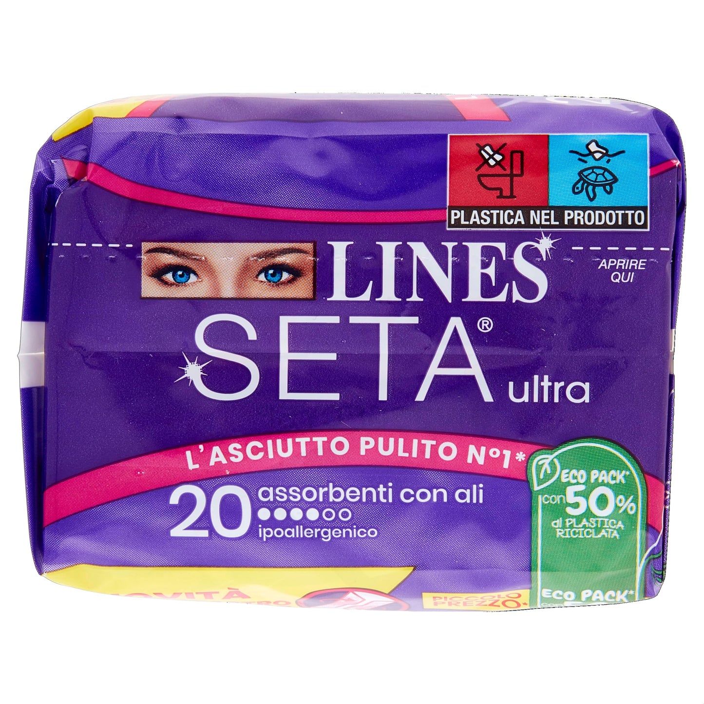 Lines Assorbenti Seta Ultra Vpdown Ali, 20pz
