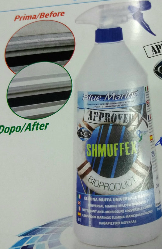 ANTIMUFFA - SHMUFFEX PER GOMMONI CUSCINERIE E VETRORESINA 750ml - BLUE MARINE