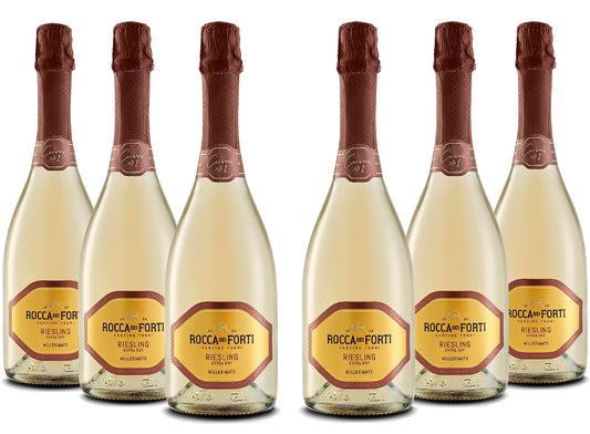 Rocca dei Forti Spumante Riesling Cuvèe n°1 Extra Dry Millesimato - Pacco da 6 x 750 ml
