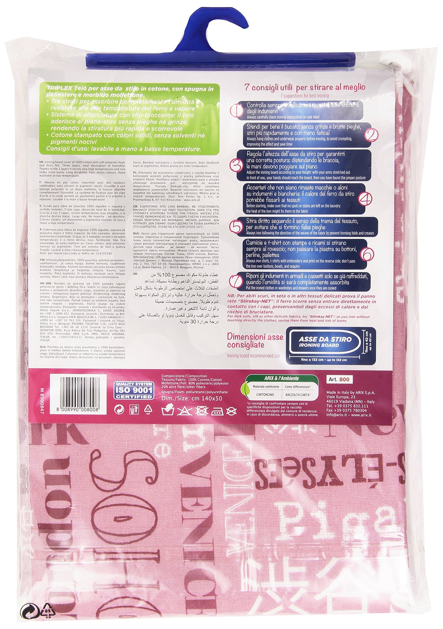 Stirokay - Telo per Asse da Stiro, Clip ferma corda - [confezione da 5]