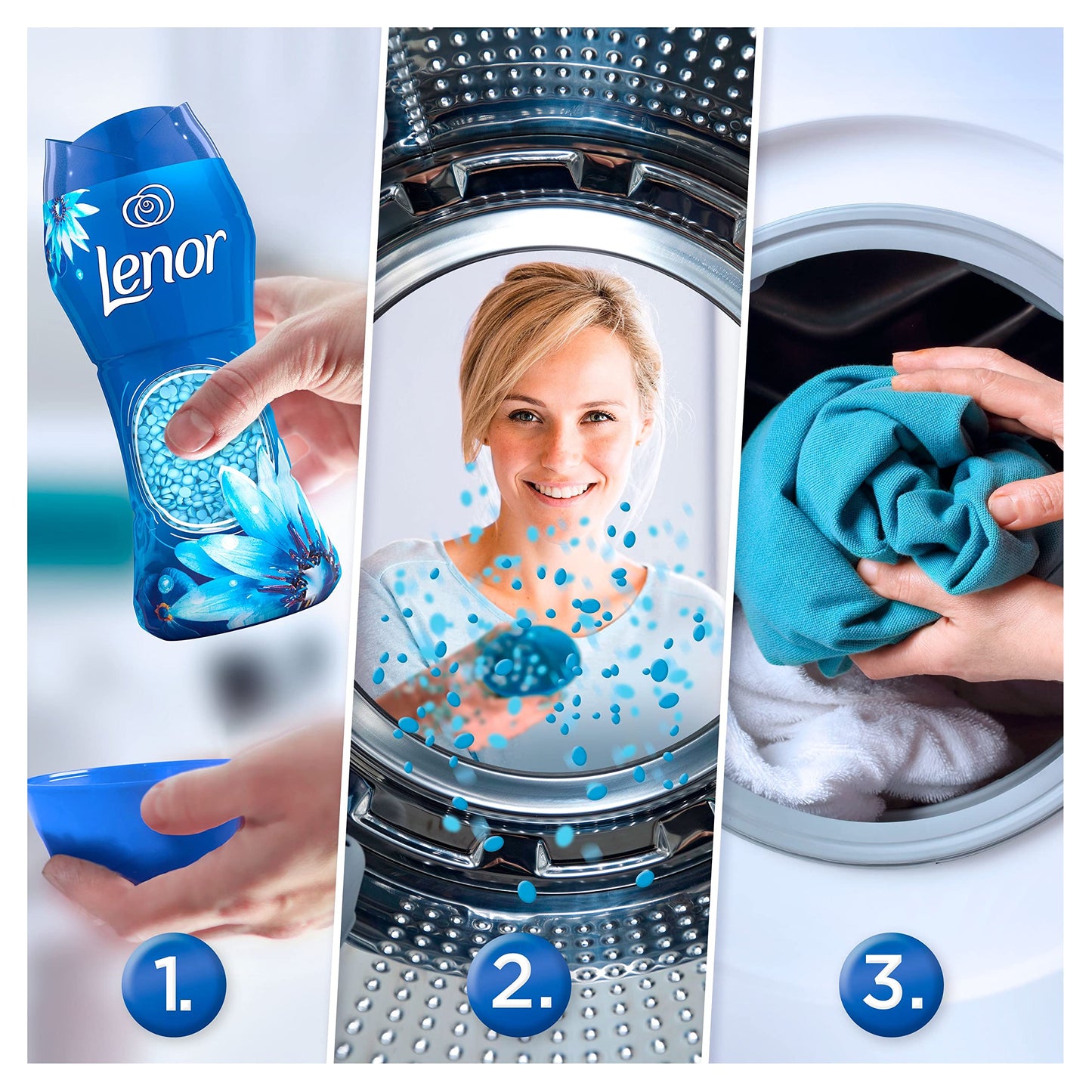 Lenor Profumo Di Biancheria Di Perle, Vola D'aria Fresca, 16 Lavaggi (224g), Per Vento Di Freschezza E Pulizia Lavaggio Dopo Lavaggio, Freschezza Non stop fino a 12 Settimane di Stoccaggio