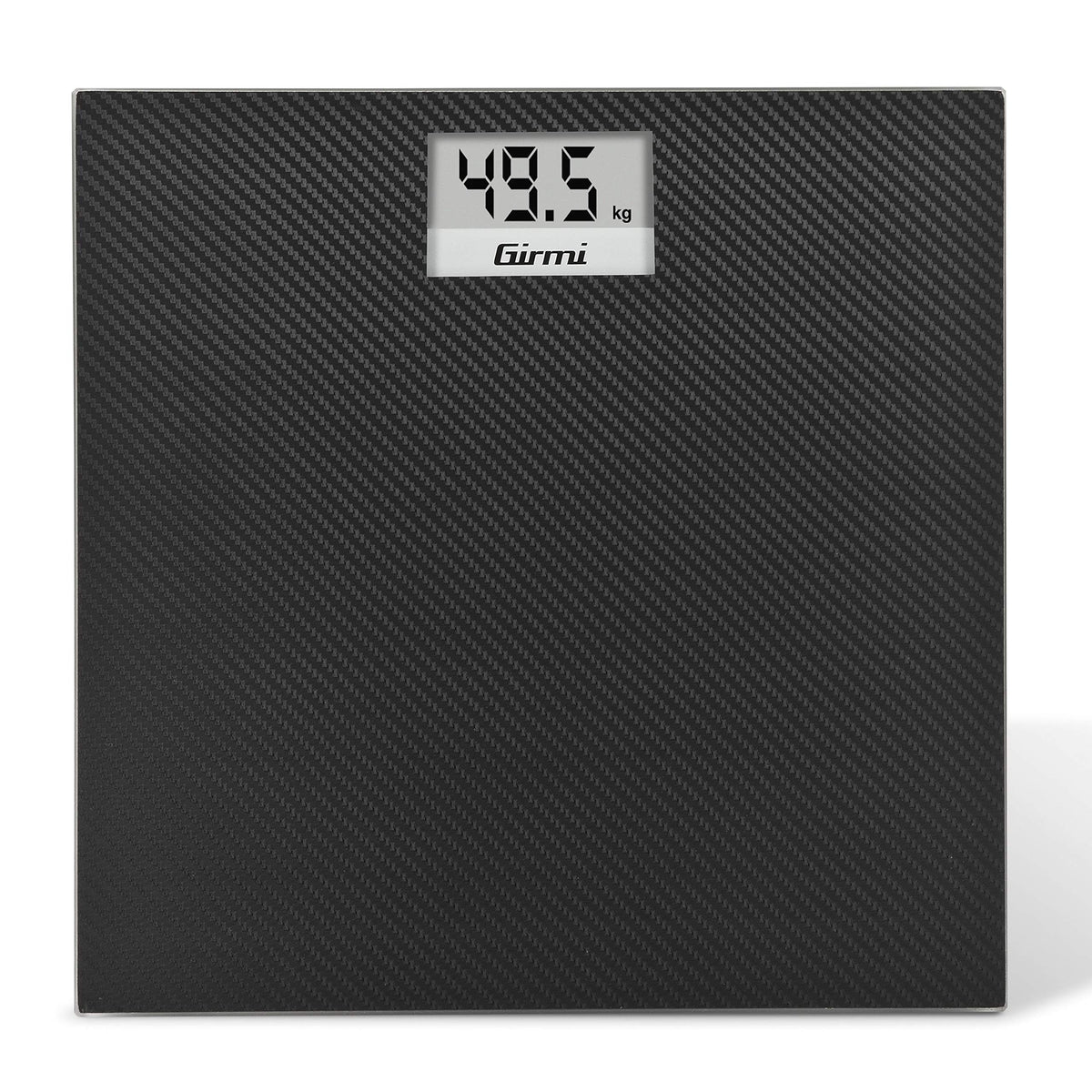 Girmi BP27 Bilancia Persona Vetro Effetto Carbonio Elettronica 100gr/150kg