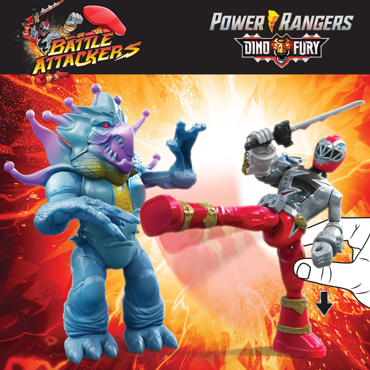 Power Rangers Hasbro Battle Attacker Monster 2 Pack, Multicolore (F3064)