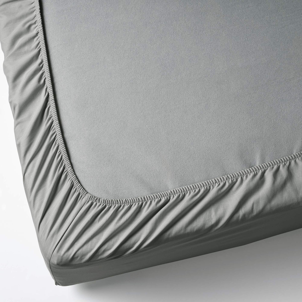 IKEA DVALA - Lenzuolo con angoli, 160 x 200 cm, grigio chiaro