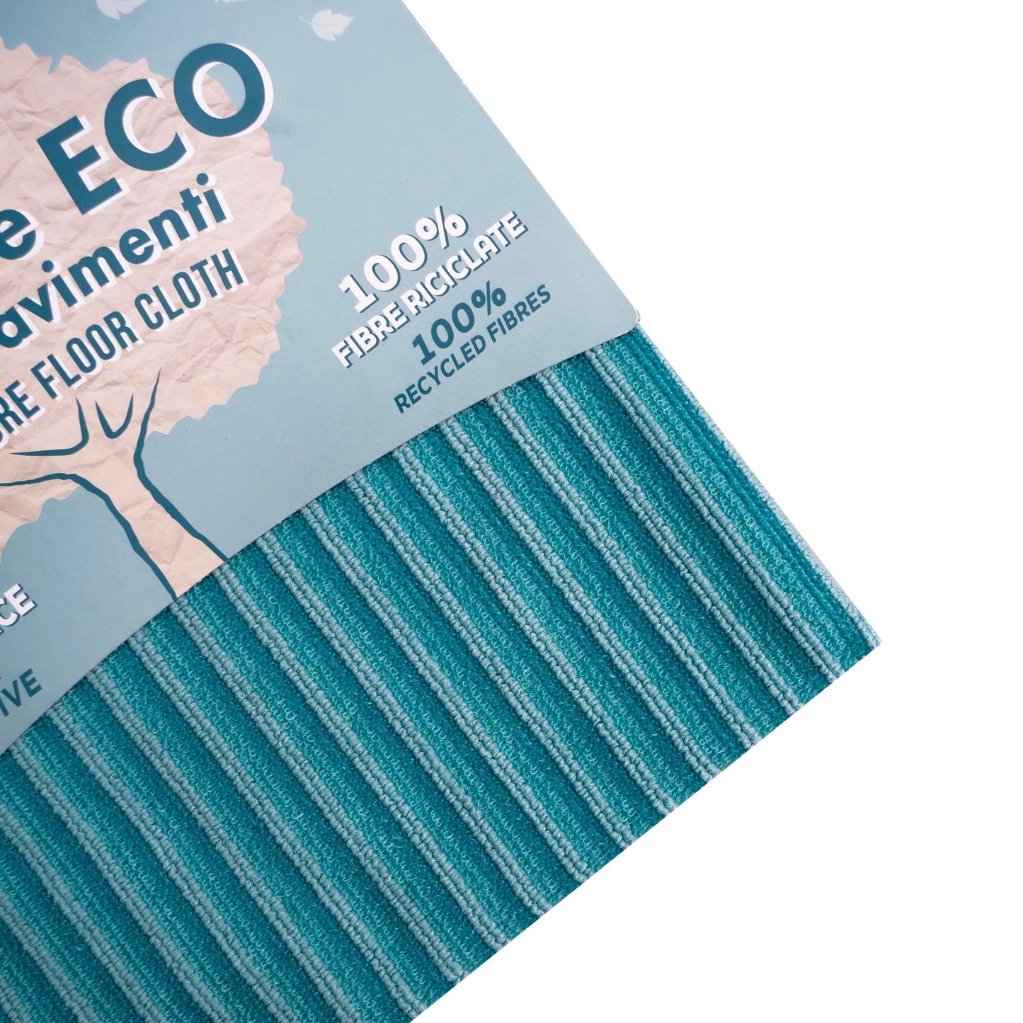 ARIX | 1 Panno per Pavimenti in Microfibra Riciclata con Strisce Abrasive della Linea We Like Green, 45x50 cm, Panno per Spazzolone Pavimenti Pulizia Profonda, 1 Pezzo