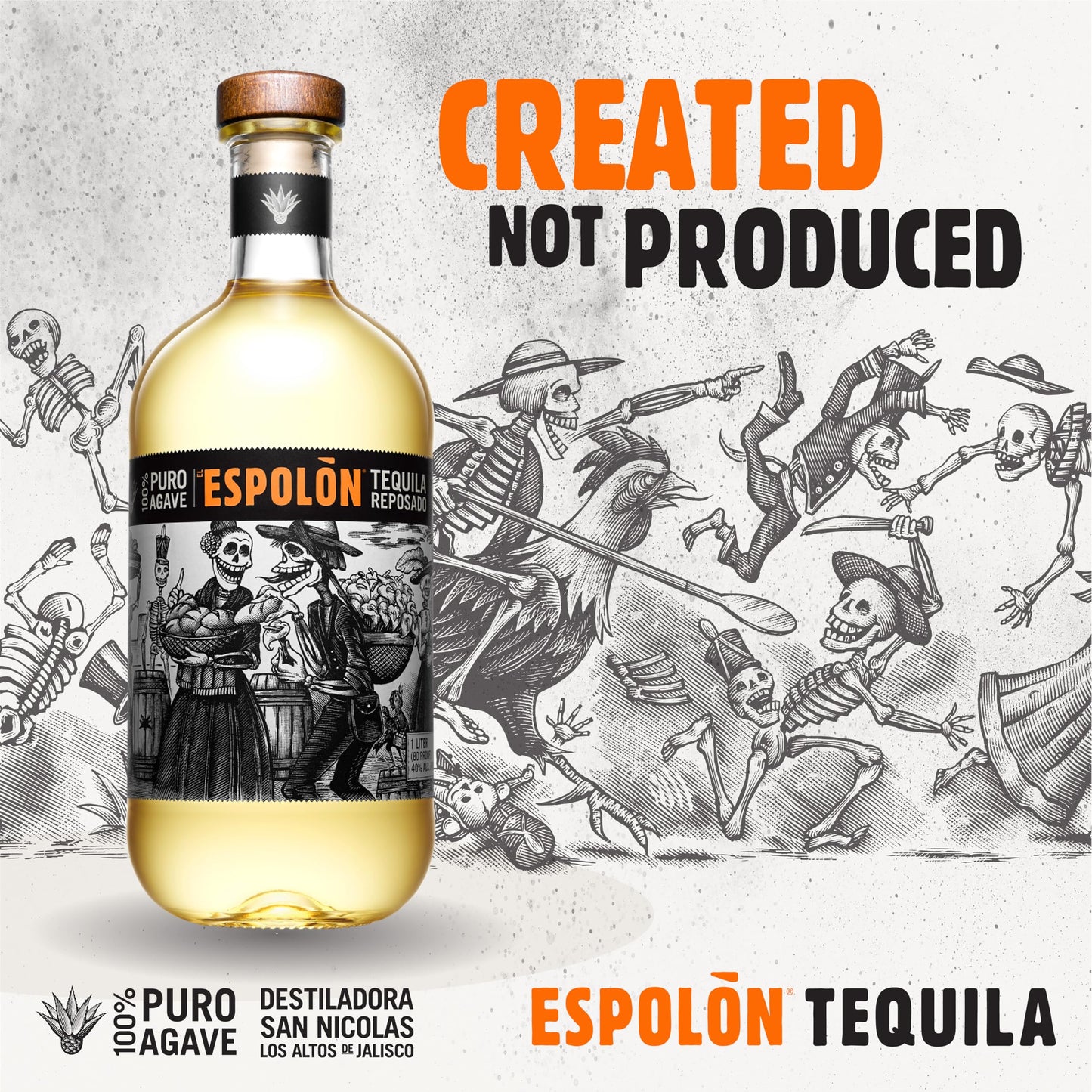 Espolòn - Tequila Reposado, 70 cl, Tequila 100% Agave Invecchiata 6 Mesi, 40% Vol