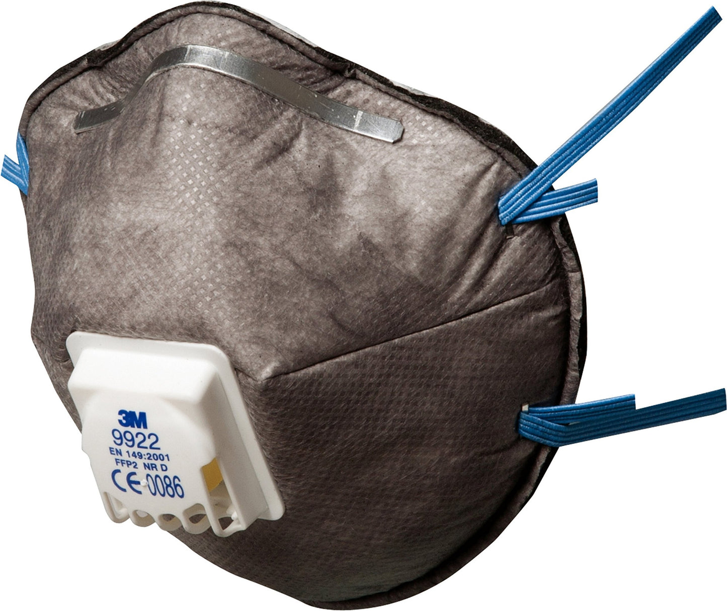 3M™ Respiratore monouso 9922, con carboni attivi (per Vapori Organici), FFP2 NR D, con valvola