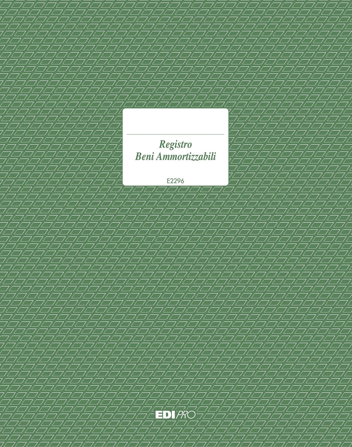 EDIPRO - E2296 - Registro cespiti ammortizzabili 45 pagine numerate f.to 31x24,5