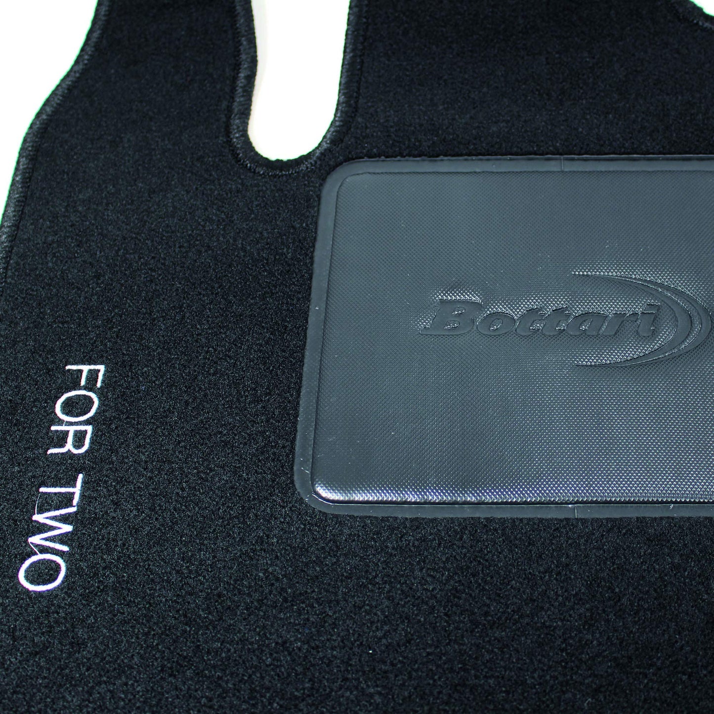 Bottari 39094 Set Tappeti Auto su Misura in Moquette, Nero, 2 Pezzi Set Tappeti Auto su Misura in Moquette per Smart produzione dal 2014 ad oggi , Nero, 4 Pezzi
