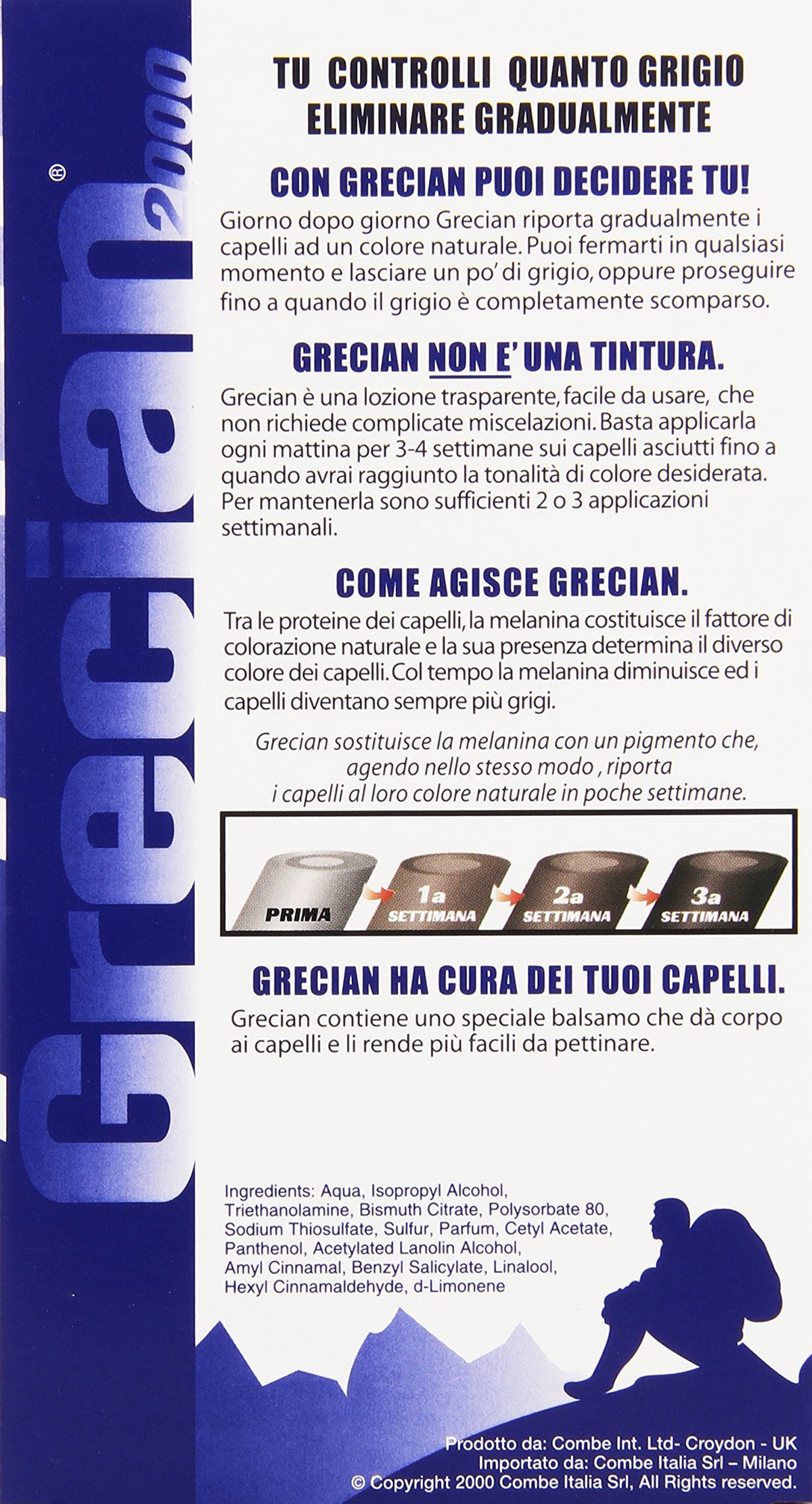 Grecian Lozione per Capelli Grigi, 125ml
