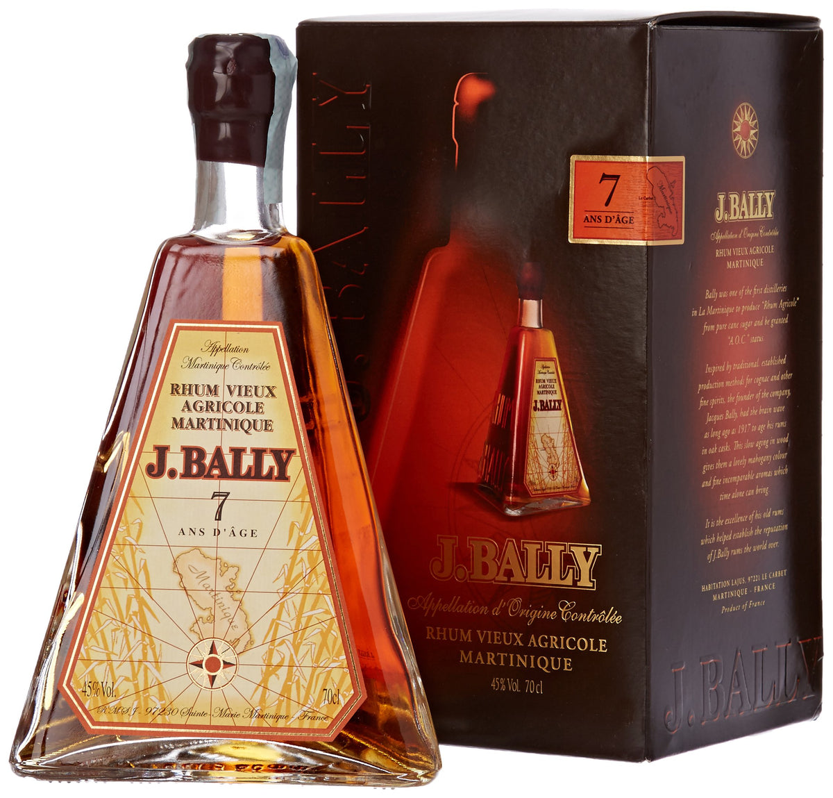 J. Bally 7 Ans d'age - Rum, Pyramid, 700 ml