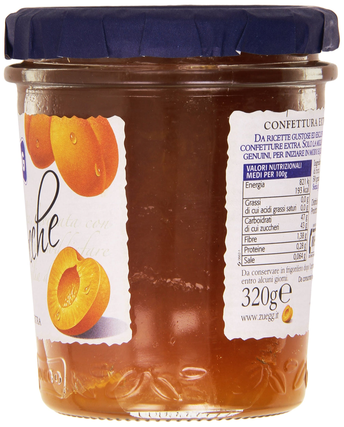 Zuegg Confettura Extra de Albicocche, 6 x 320g