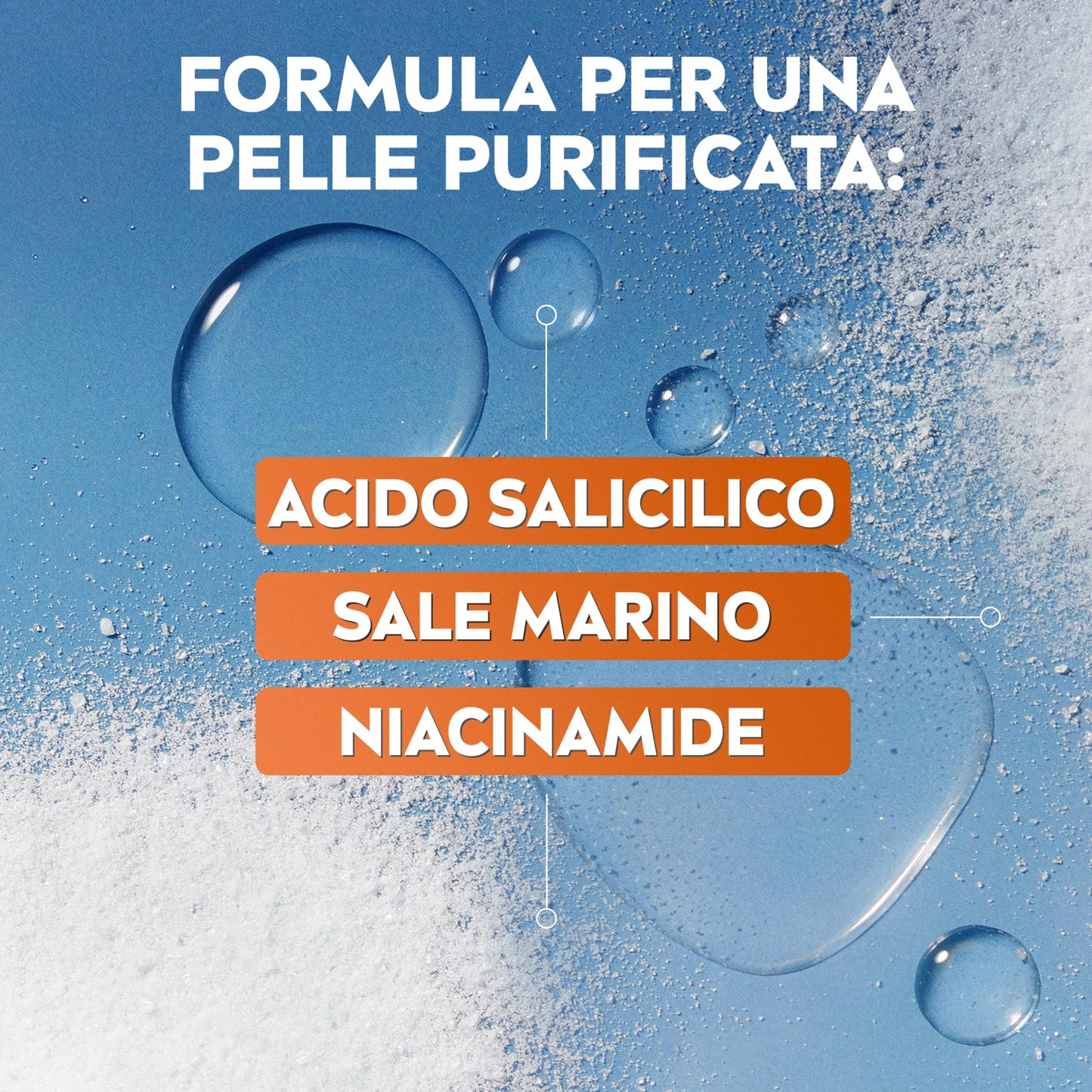 NIVEA Derma Skin Clear Gel Detergente Viso Anti-Imperfezioni 150 ml, Detergente viso pelle grassa e mista con Acido Salicilico, Sale Marino e Niacinamide, Detergente schiumogeno viso purificante