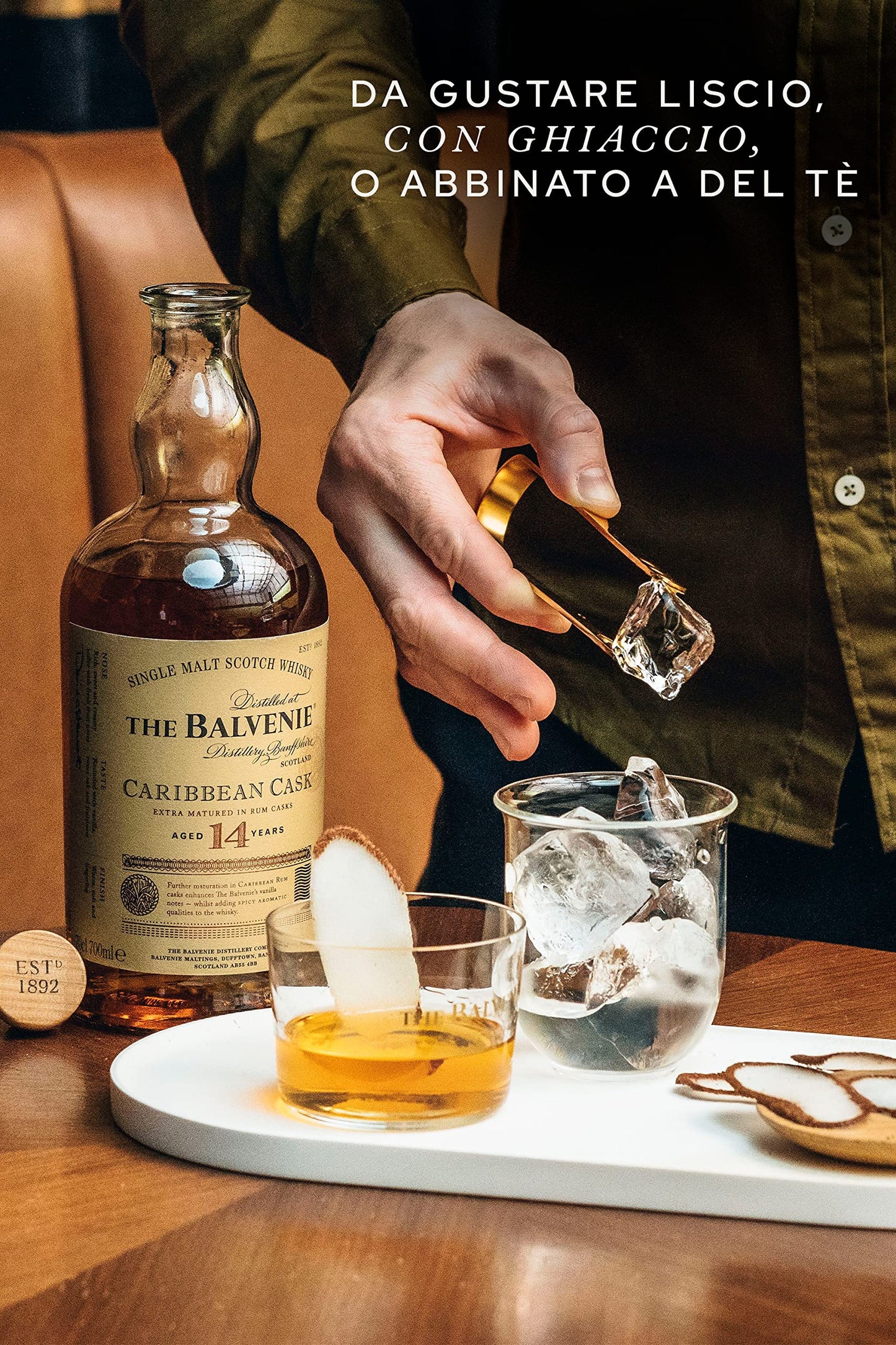 The Balvenie Caribbean Cask Single Malt Scotch Whisky 14 Anni, 70cl