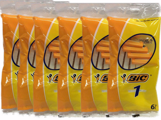 Bic - Rasoi usa e getta a lama singola, 6 pezzi (confezione da 12)